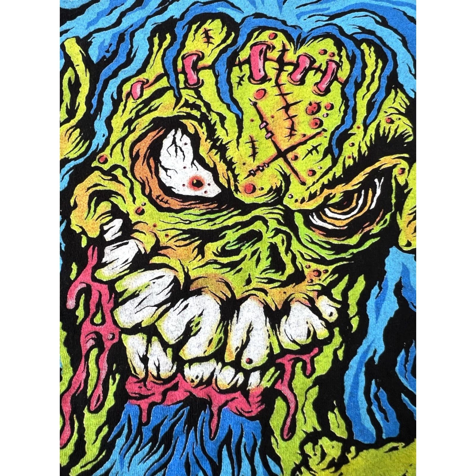 Vintage VINTAGE Rob Zombie Freaks On Parade Tour Shirt Medium Black Graphic Print Monster Face Zombies Shirt Mens Size US M / EU 48-50 / 2 - 3 Thumbnail
