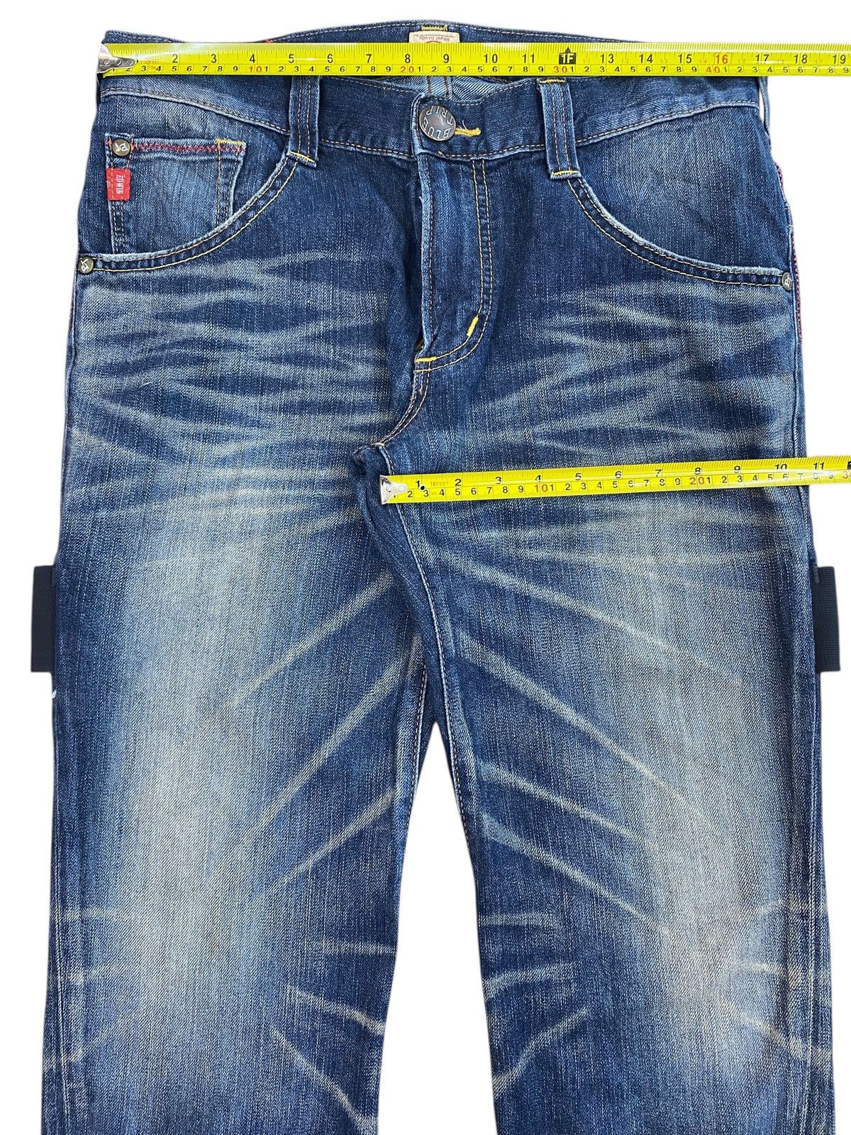 Edwin Edwin Blue Trip Whiskers Faded Wash Style Flare Jeans Size US 34 / EU 50 - 5 Thumbnail