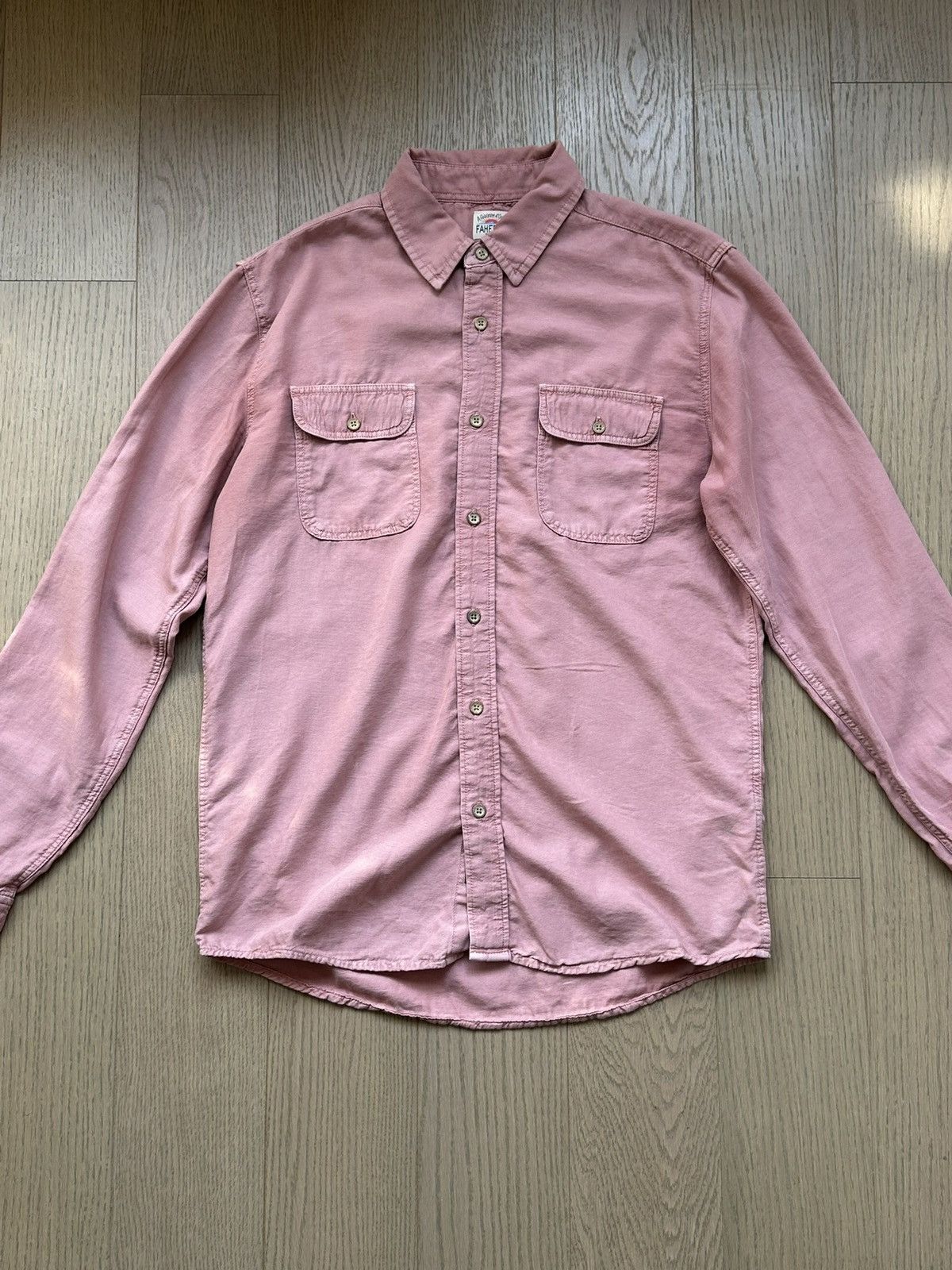 Faherty Pink Double Pocket Shirt Size US M / EU 48-50 / 2 - 1 Thumbnail