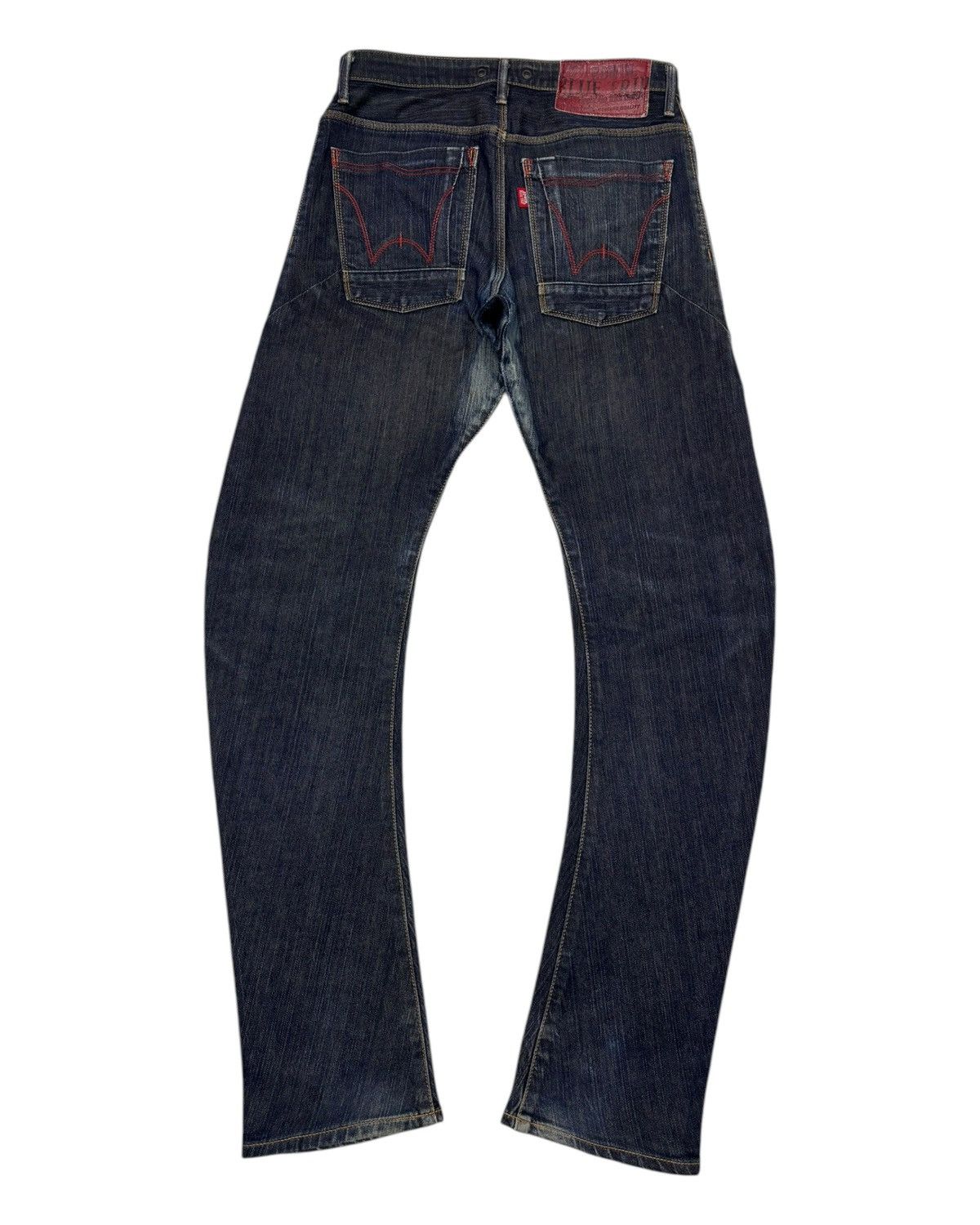 Kapital 🔥EDWIN Blue Trip Curve Jeans Distressed Denim PPFM Style Size US 30 / EU 46 - 8 Thumbnail