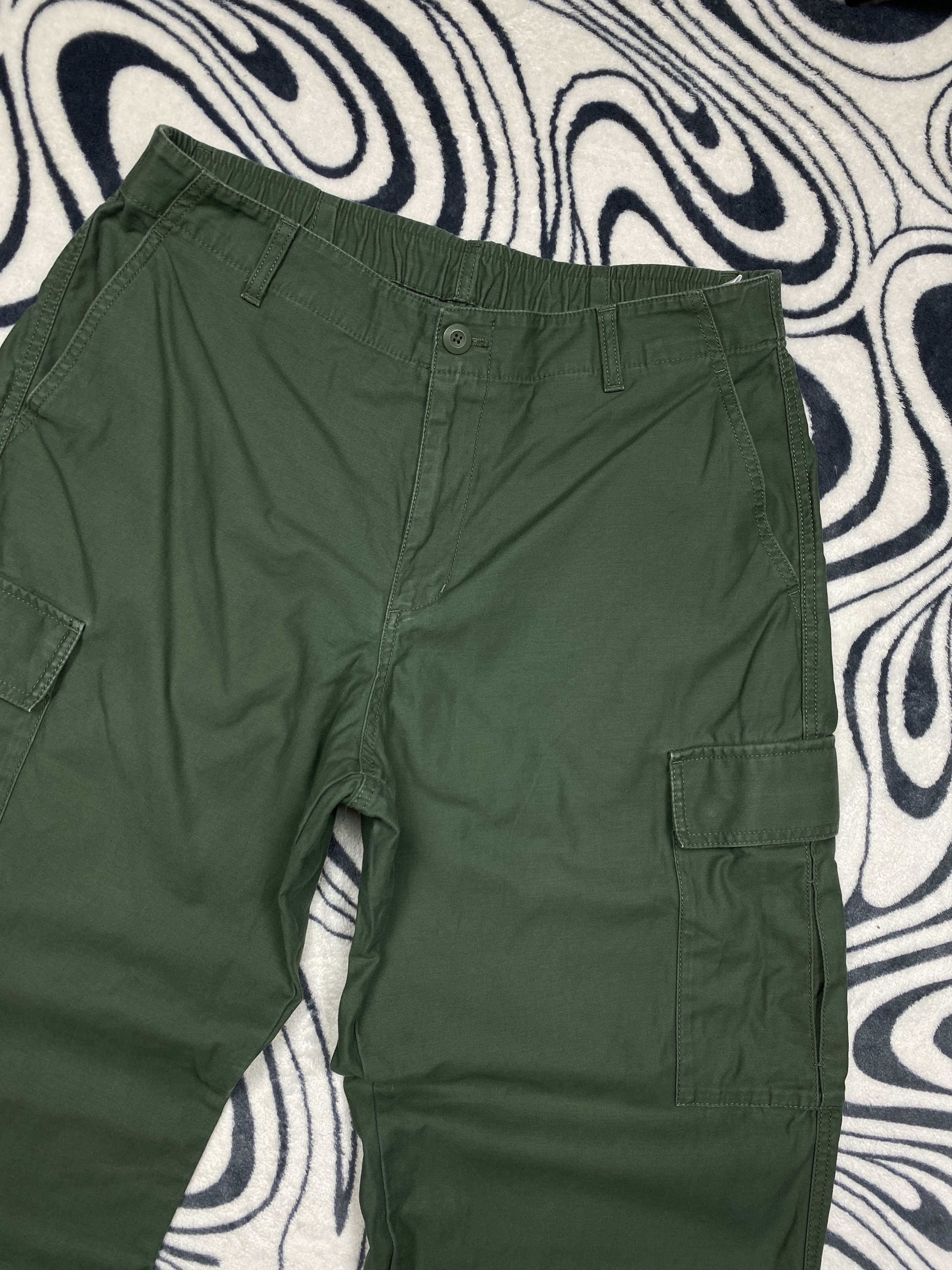 20471120 Uniqlo Vintage Military Baggy Cargo Pants Y2K Size US 30 / EU 46 - 2 Thumbnail