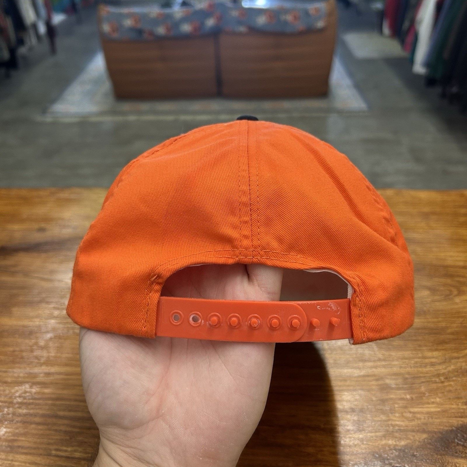 & Other Stories Vintage 90’s Orange West Virginia State Logo Snap Back Hat Size ONE SIZE - 3 Thumbnail