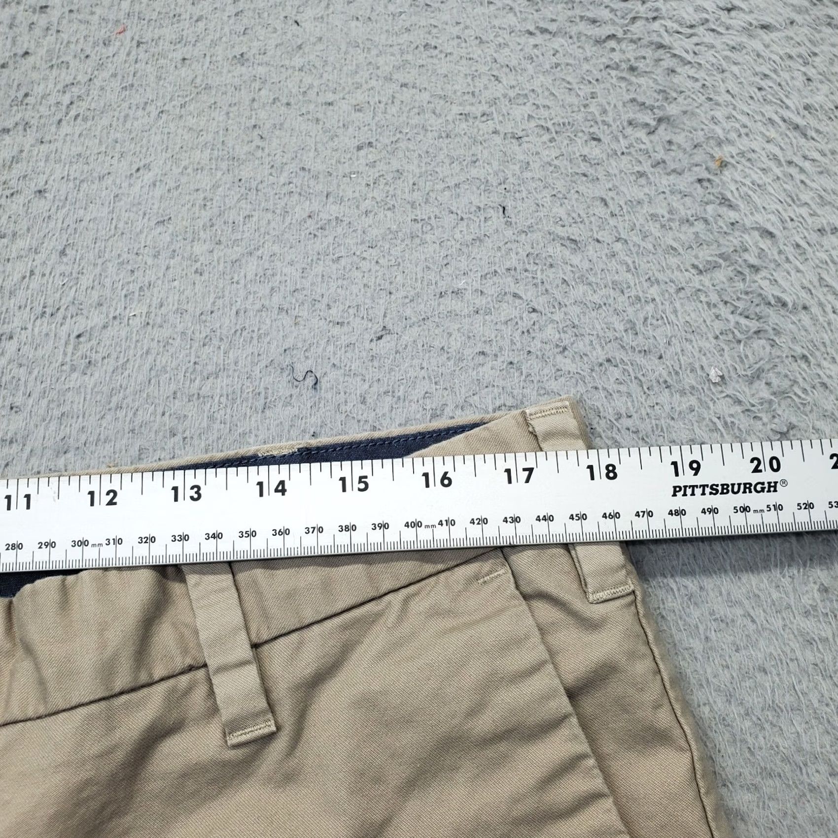 Nautica Nautica Chino Shorts Mens 36W Tan Cotton Slash Pockets Low Waist Comfort Fit Size US 36 / EU 52 - 6 Thumbnail