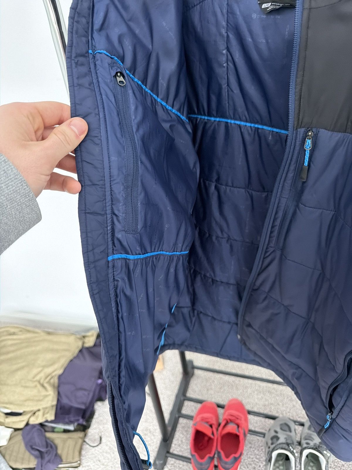 The North Face Black / Blue North Face Packable Jacket Size US L / EU 52-54 / 3 - 5 Thumbnail
