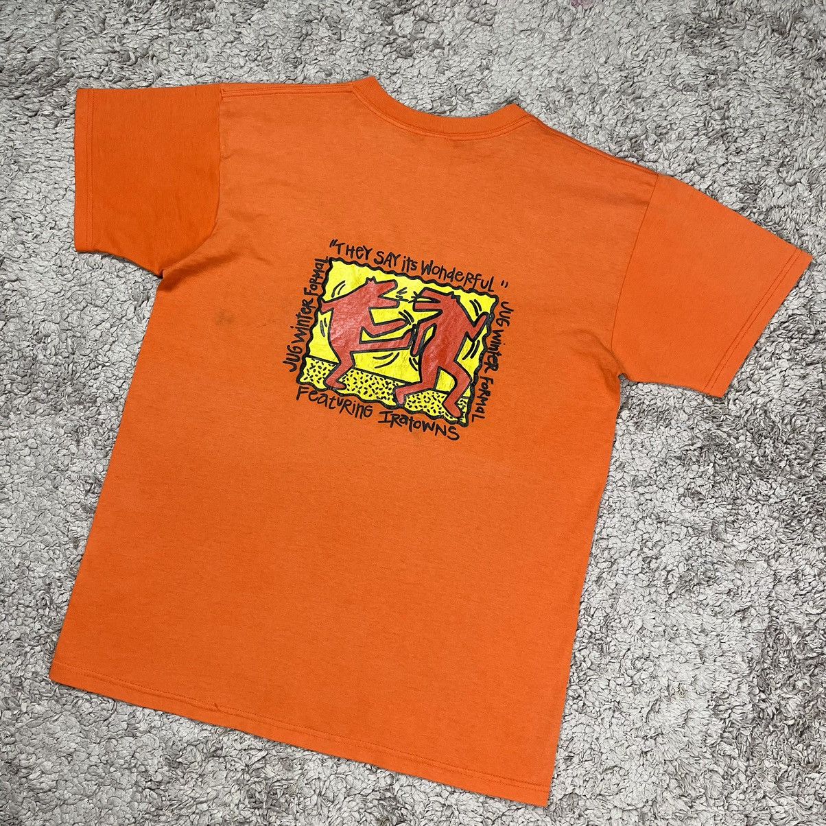 Vintage Vintage Art Keith Haring Parody T-shirt Size US L / EU 52-54 / 3 - 4 Thumbnail