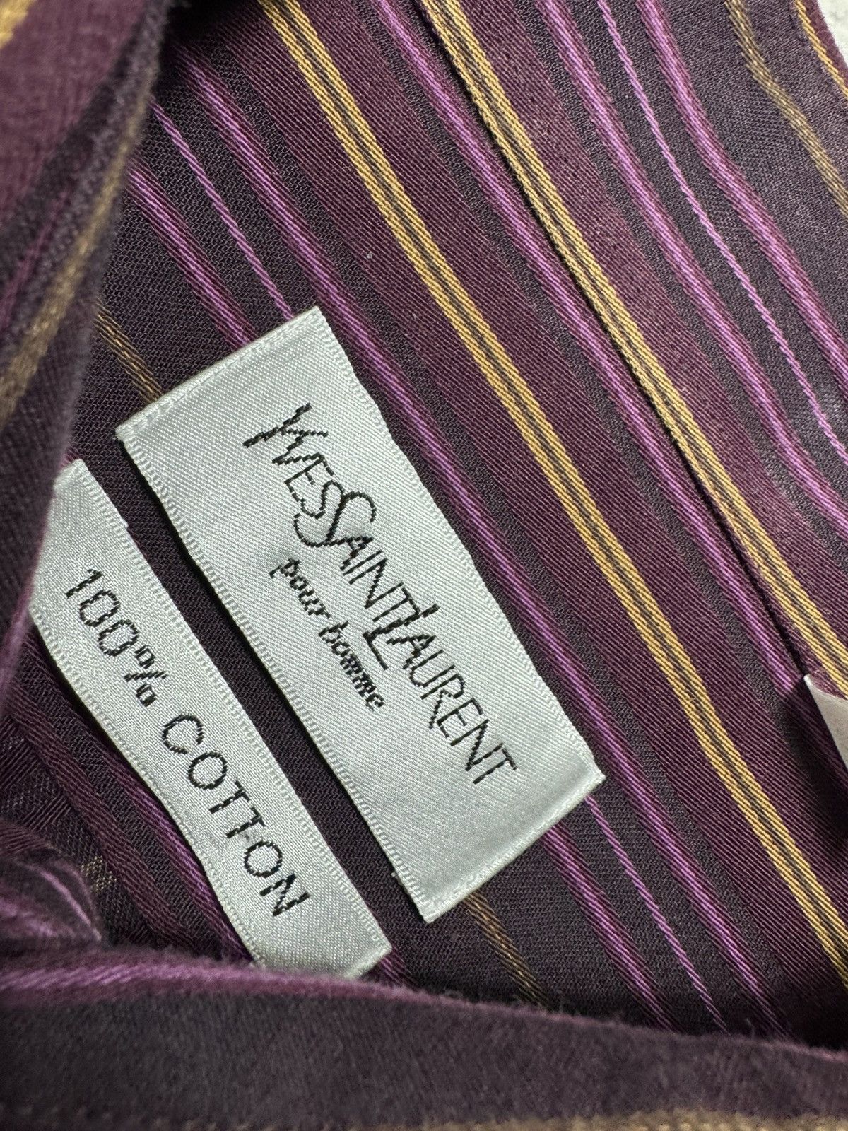 Yves Saint Laurent Yves Saint Laurent YSL Vintage Striped Button Up Shirt Size US L / EU 52-54 / 3 - 7 Thumbnail