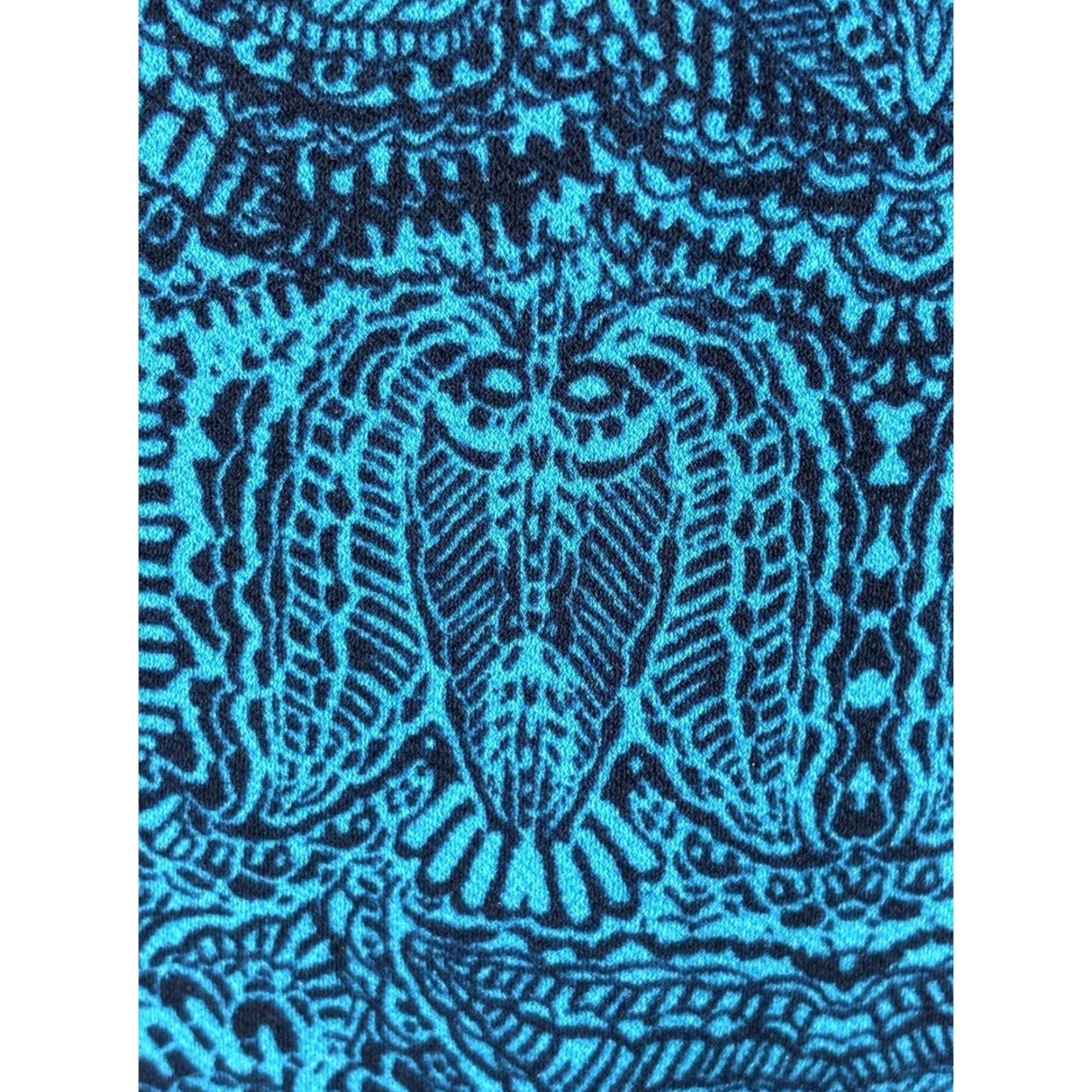 Ann Taylor Ann Taylor Bodycon Dress XS Kimono Short Sleeves Stretch Blue Black Multicolor Short Sleeve Pullover Regular Women Polyester Blend VGUC Short Dress Size 26" / US 2 / IT 38 - 6 Thumbnail