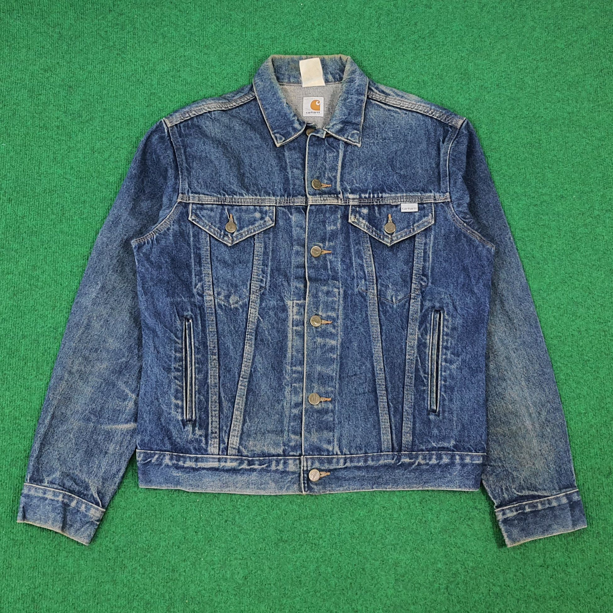 Carhartt × Vintage Vintage Carhartt Button Up Denim Jacket Size US M / EU 48-50 / 2 - 1 Thumbnail