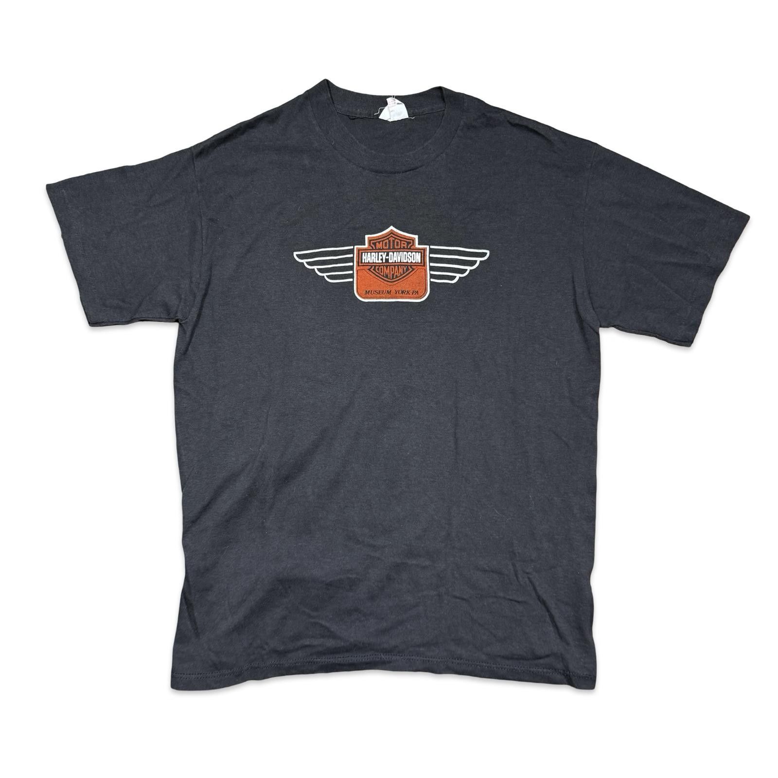 Harley Davidson 80s Harley-Davidson Museum York PA Logo T-Shirt Size US XL / EU 56 / 4 - 1 Thumbnail