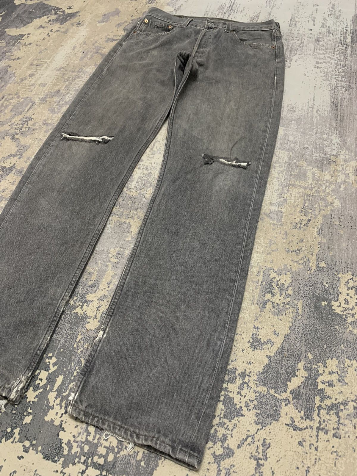 Levi's Vintage Levis 501 Distressed Denim Jeans USA W31x33 Size US 31 - 5 Thumbnail
