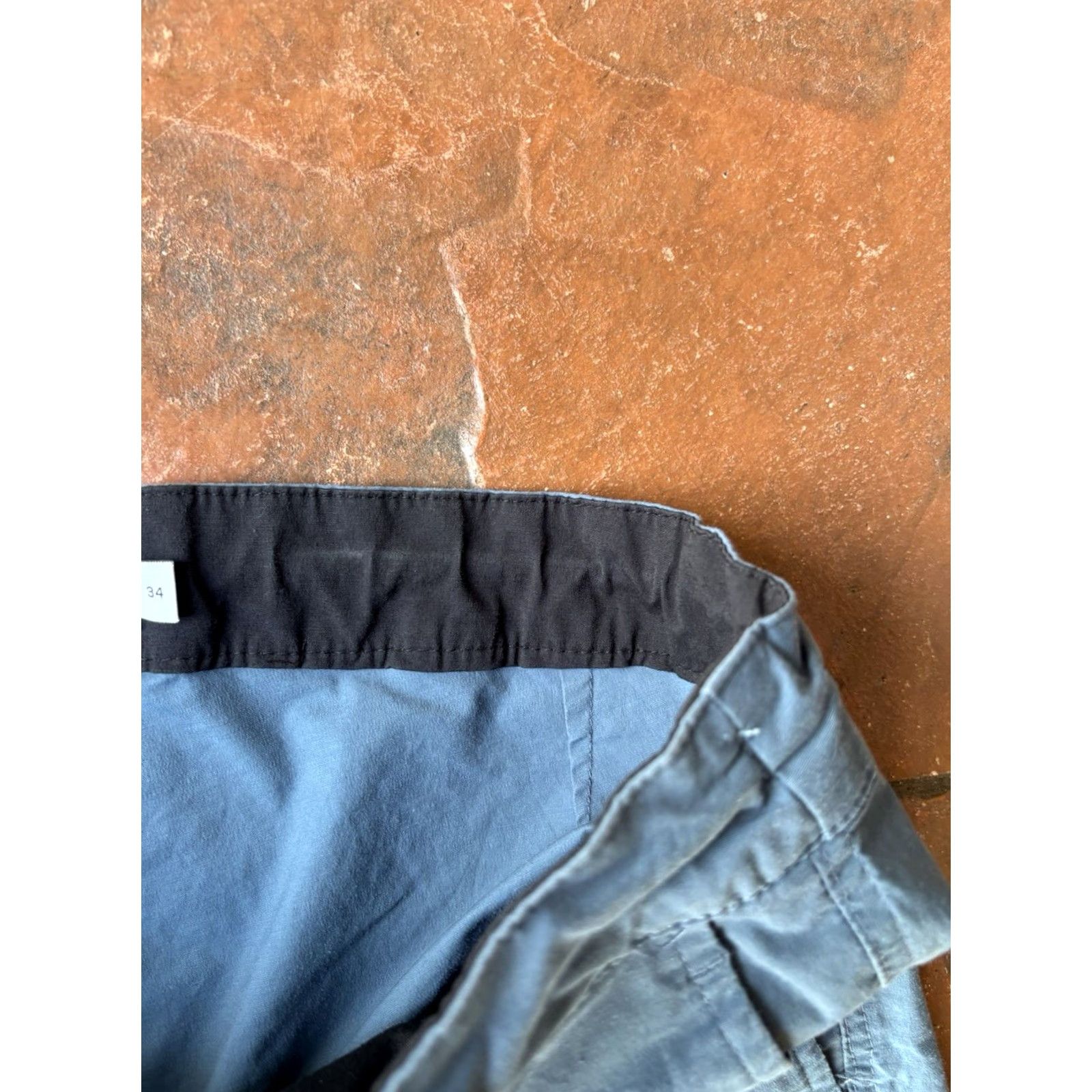 Onia Onia Chino Shorts Mens 34 Blue Cotton Nylon Spandex Stretch Pocket Zipper Drawstring Size US 34 / EU 50 - 6 Thumbnail