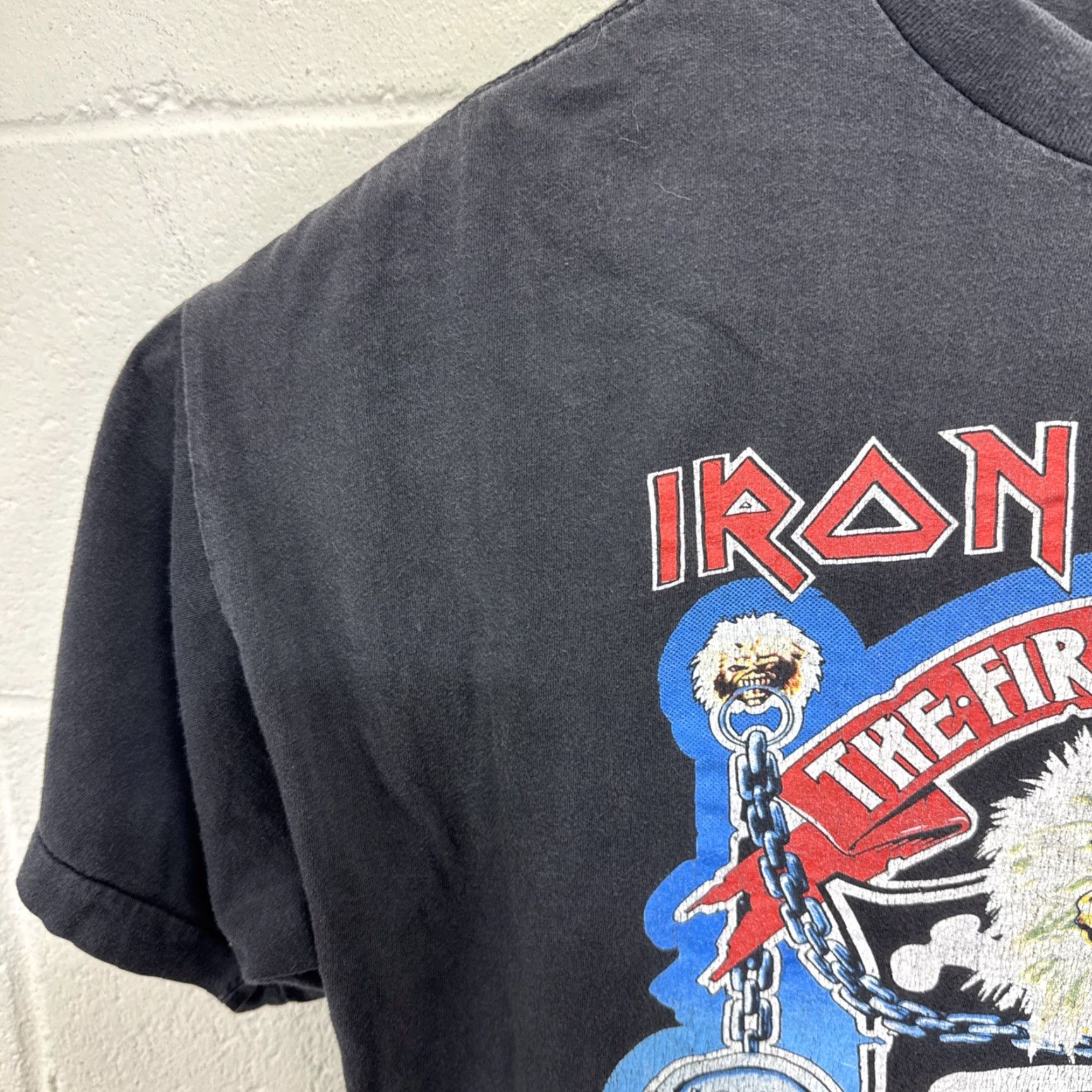 Vintage VINTAGE Iron Maiden 1990s T Shirt Men Large Rock Band 90s Graphic Print Size US L / EU 52-54 / 3 - 4 Thumbnail