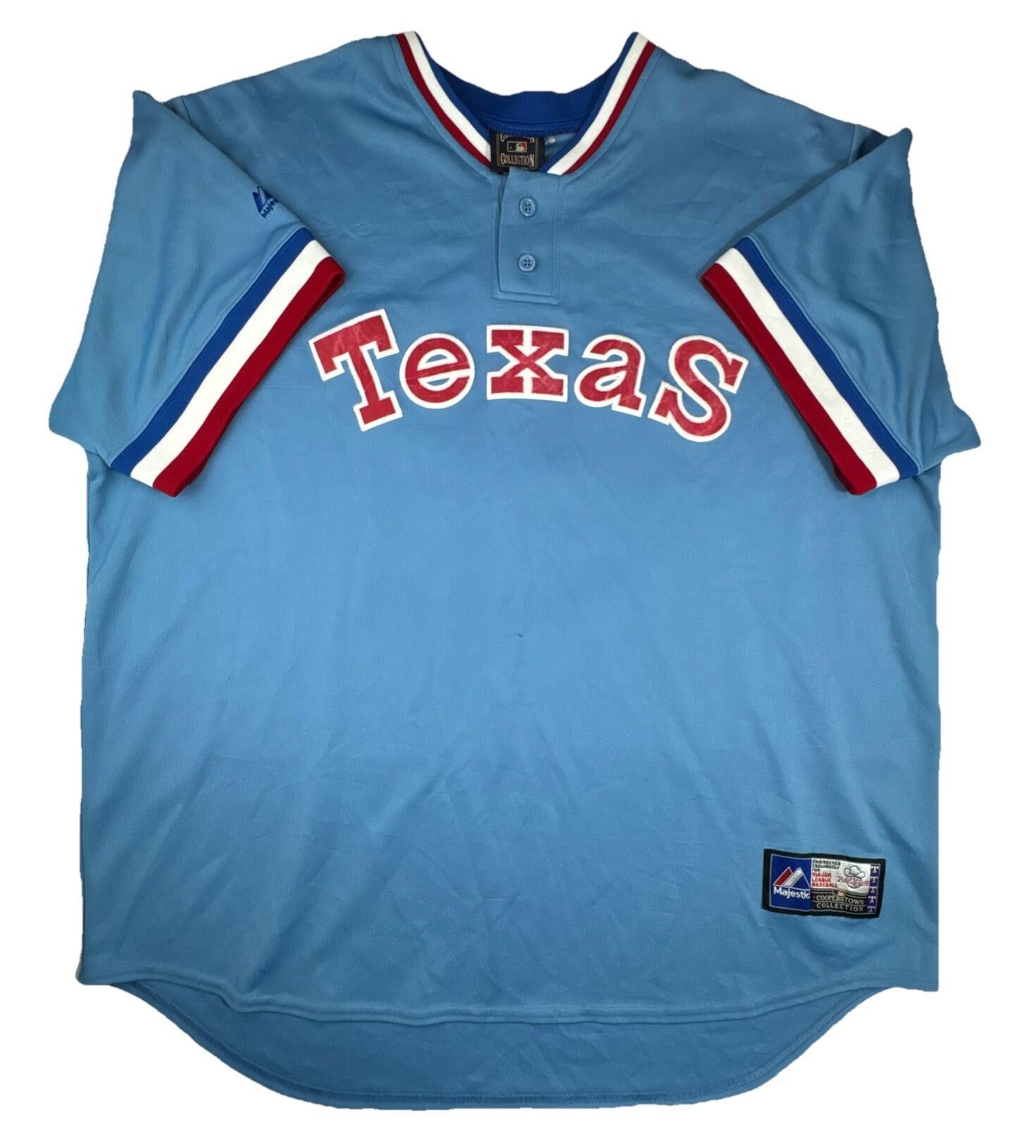 Majestic Majestic Texas Rangers Nolan Ryan 34 Jersey Cooperstown Blue Size ONE SIZE - 1 Thumbnail