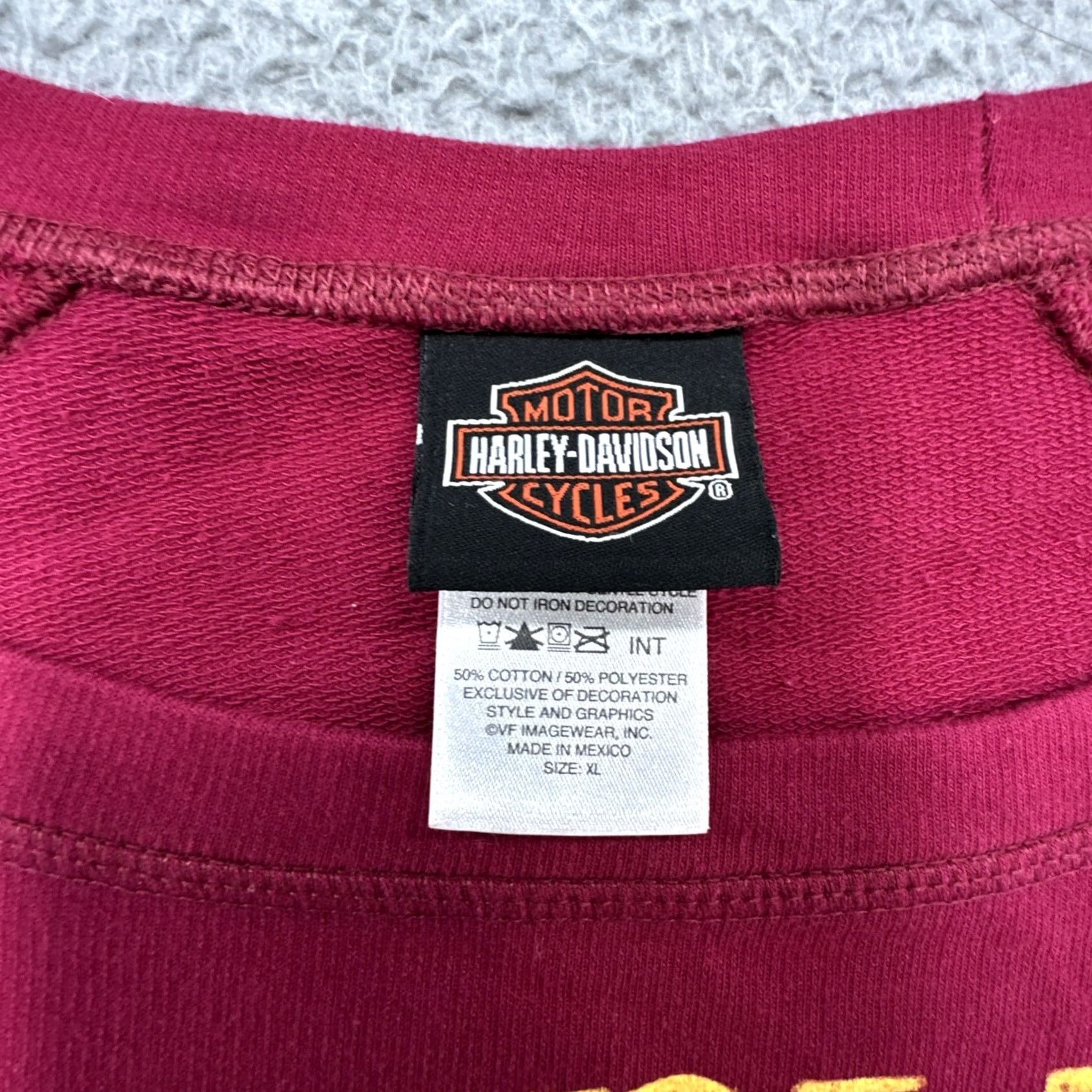 Harley Davidson Harley-Davidson Women’s Long Sleeve Shirt XL White Flannel Shirt Womens Size XL / US 12-14 / IT 48-50 - 3 Thumbnail