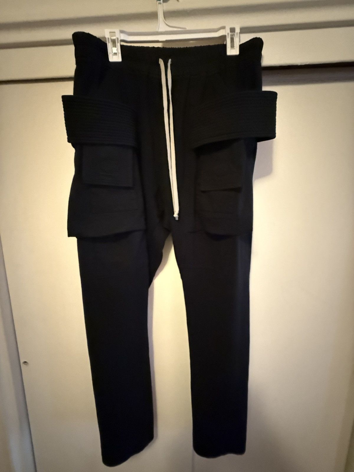 Rick Owens Rick Owens Creatch Cargo Pants Black Heavy Cotton Size L Size US 34 / EU 50 - 2 Thumbnail