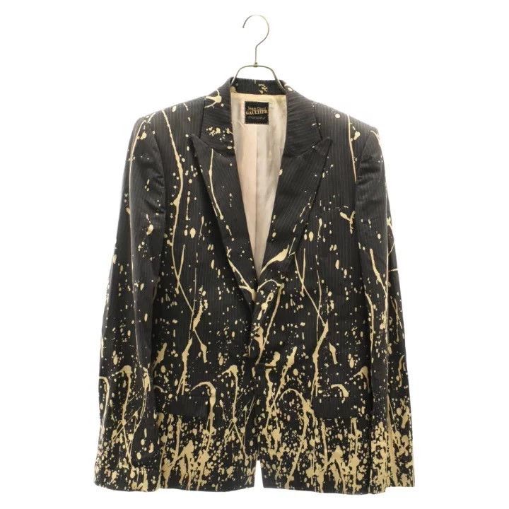 Jean Paul Gaultier Jean Paul Gaultier Splash ink suit jacket Size US M / EU 48-50 / 2 - 1 Thumbnail