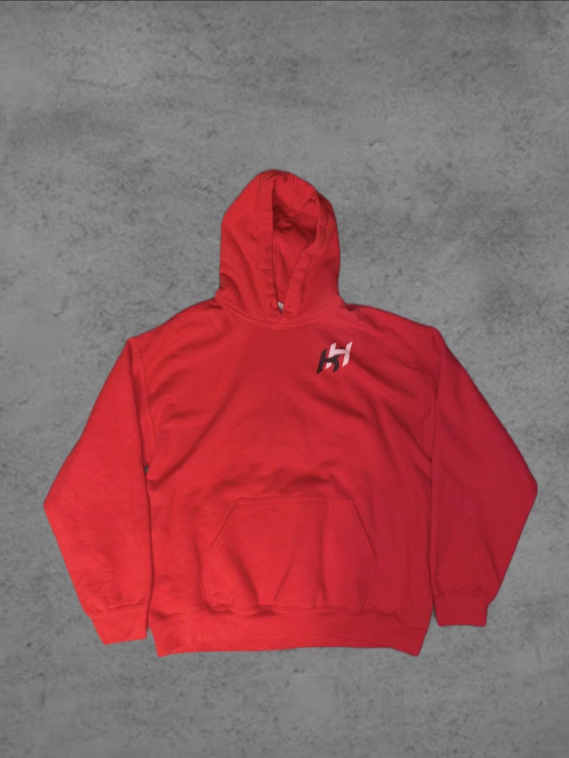 Gildan Red and Black Logo Hoodie Size US L / EU 52-54 / 3 - 1 Thumbnail