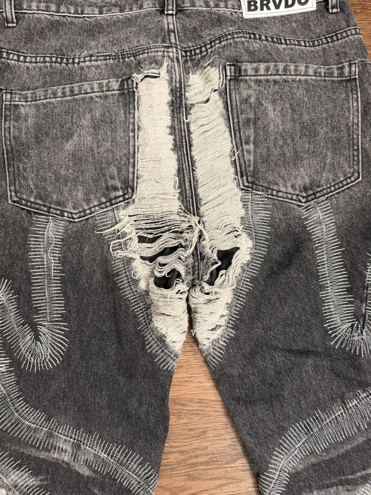 Who Decides War Who Decides War Black Denim Jeans Size US 32 / EU 48 - 8 Thumbnail