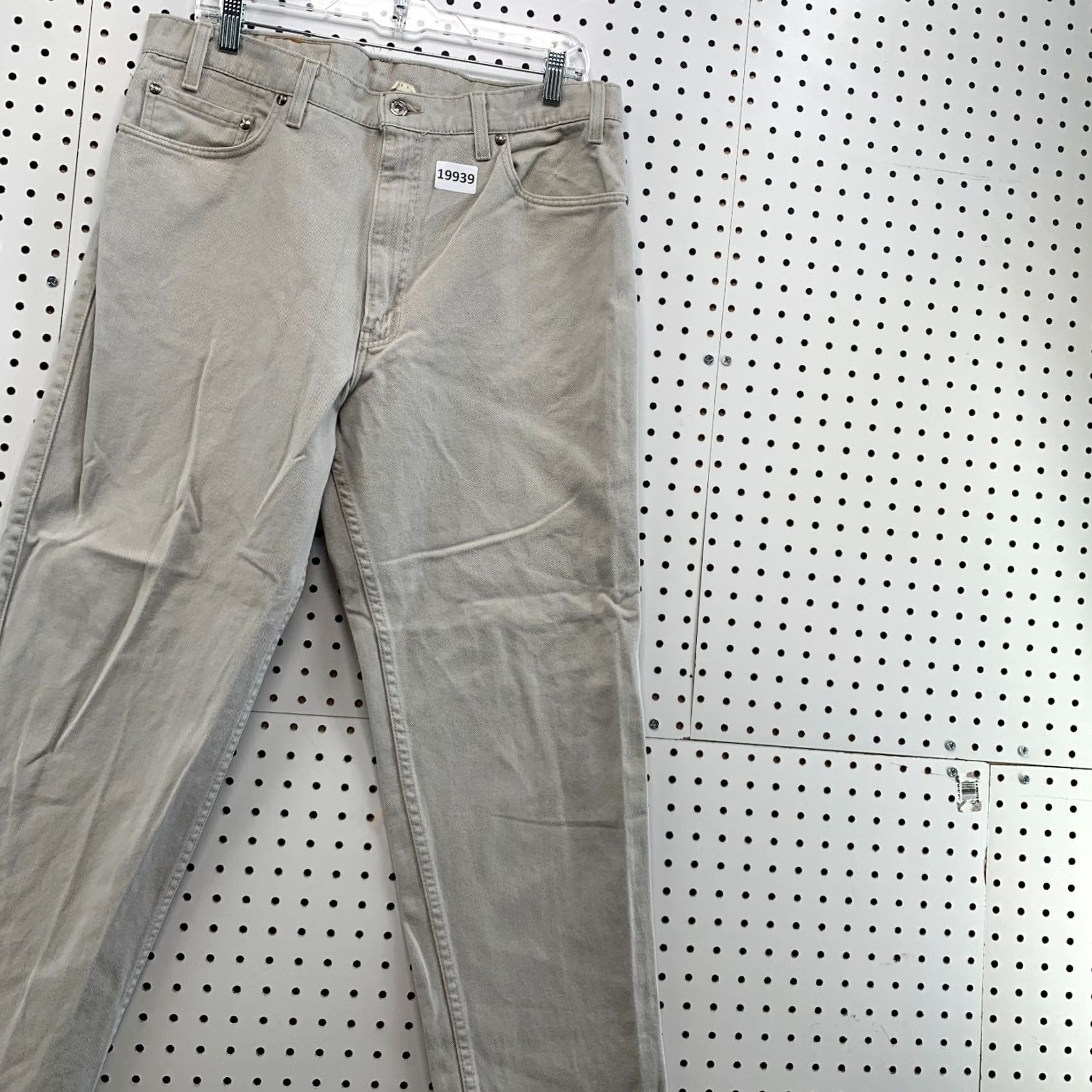 Levi's VINTAGE Levis 540 Jeans Mens 36x29 Fits 34x27 Beige Denim Relaxed Made USA 90s Size US 36 / EU 52 - 4 Thumbnail