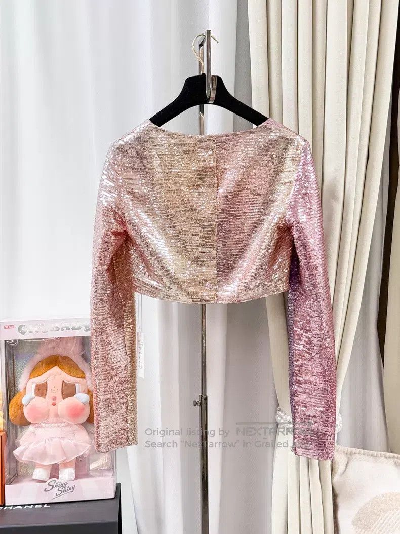 Chanel Chanel Mermaid girl full of sequins long sleeves Size XS / US 0-2 / IT 36-38 - 2 Thumbnail