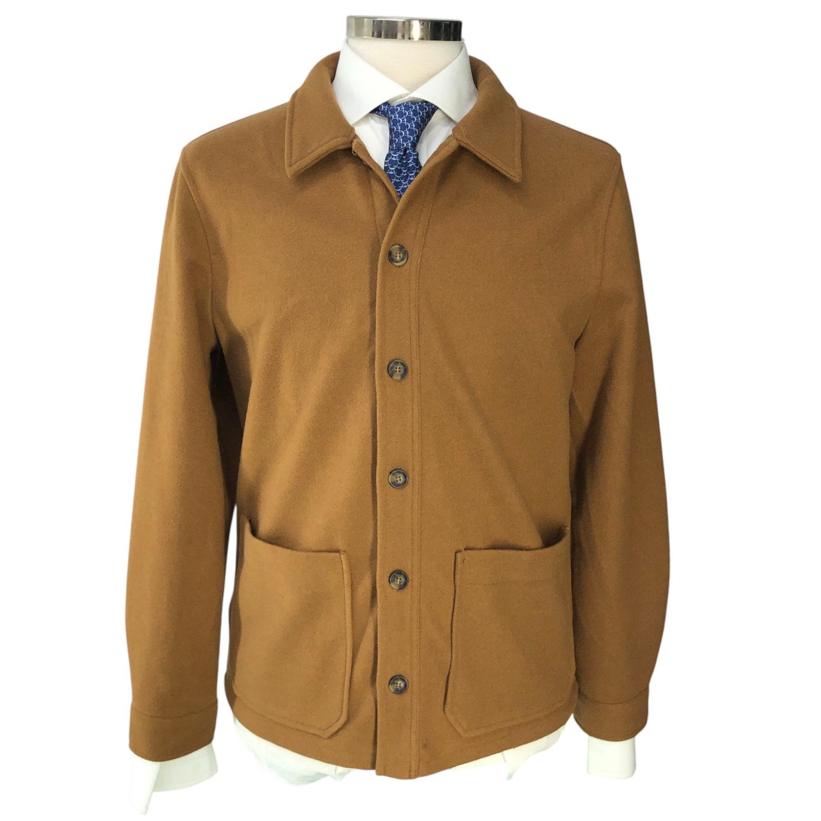 Magaschoni Magaschoni Size S Shirt Jacket Shacket Patch Pocket Camel Size US S / EU 44-46 / 1 - 13 Thumbnail