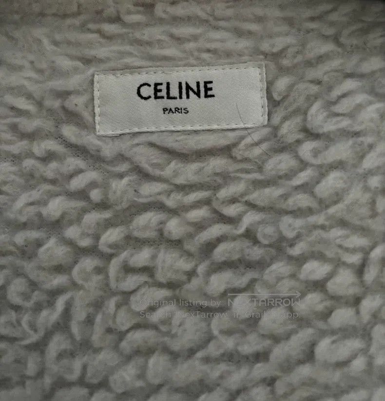Celine CELINE Shearling Denim Jacket Size US L / EU 52-54 / 3 - 7 Thumbnail