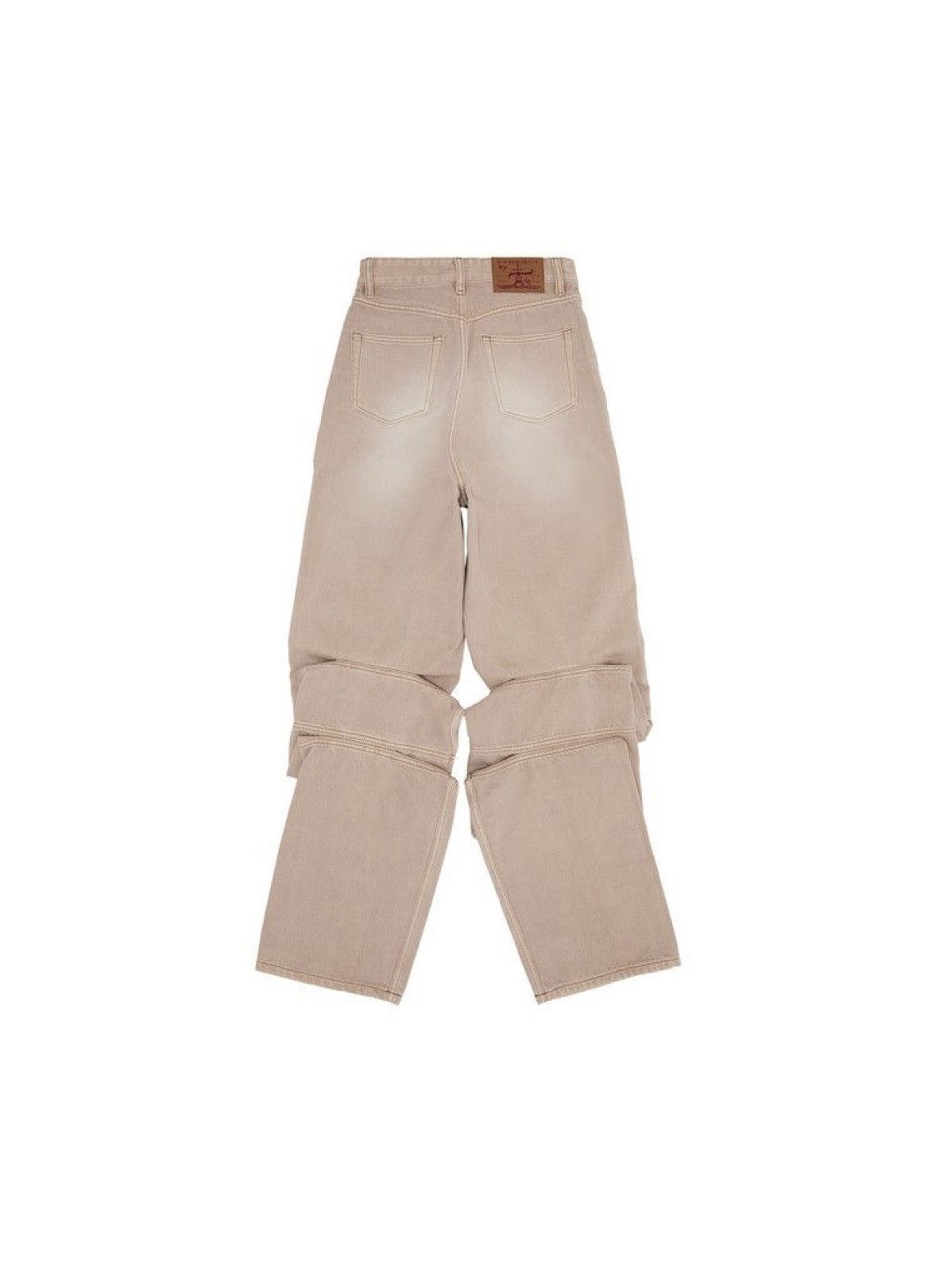 Y/Project Y/Project Draped Cuff Jeans Soft Pink Size US 30 / EU 46 - 2 Thumbnail