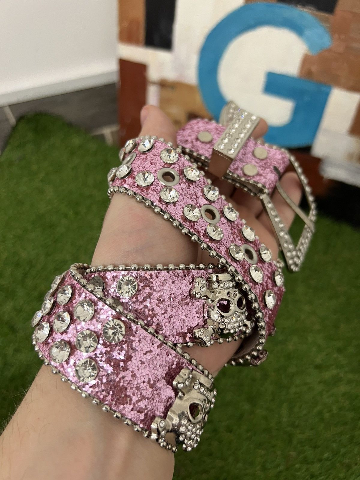 Hysteric Glamour Vintage rhinestones belt bb Simon style Size ONE SIZE - 2 Thumbnail