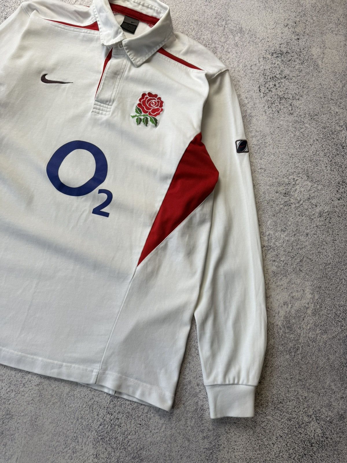 Nike England Rugby Union Home Shirt 2003 Jersey Nike Long Sleeve Size US L / EU 52-54 / 3 - 8 Thumbnail