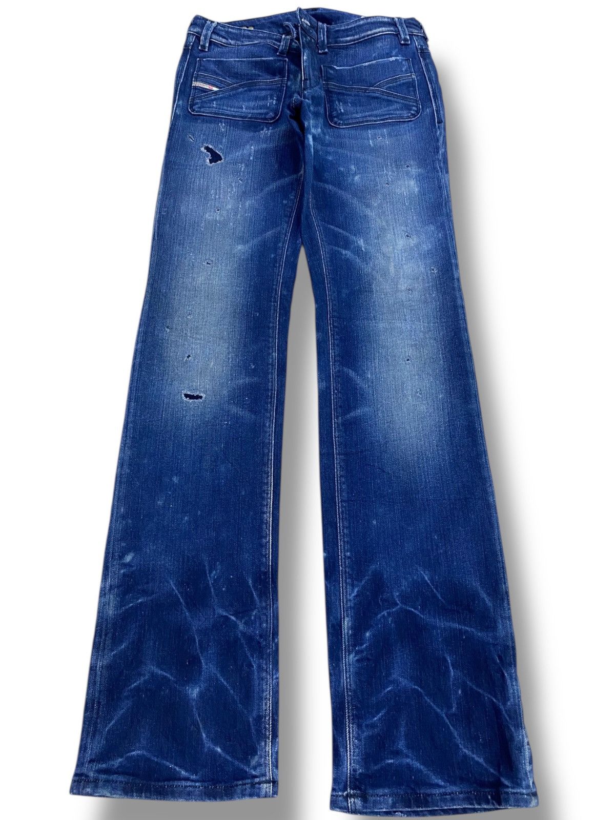 Diesel Diesel Bush Pants Dark Blue Wash Style Straight Cut Jeans Size US 29 - 1 Thumbnail