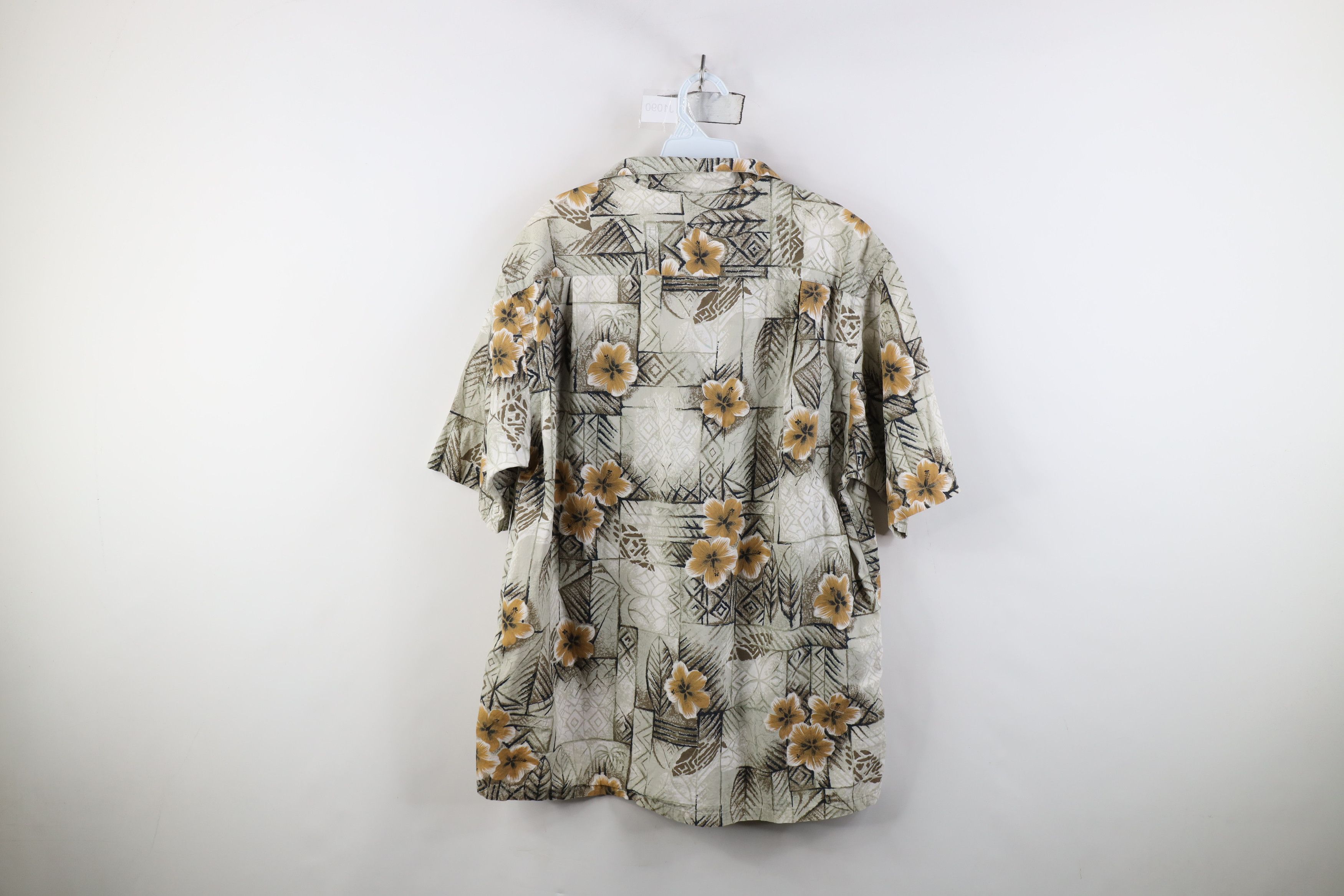 Nautica Vintage 90s Nautica Flower Camp Collar Hawaiian Button Shirt Size US M / EU 48-50 / 2 - 9 Thumbnail