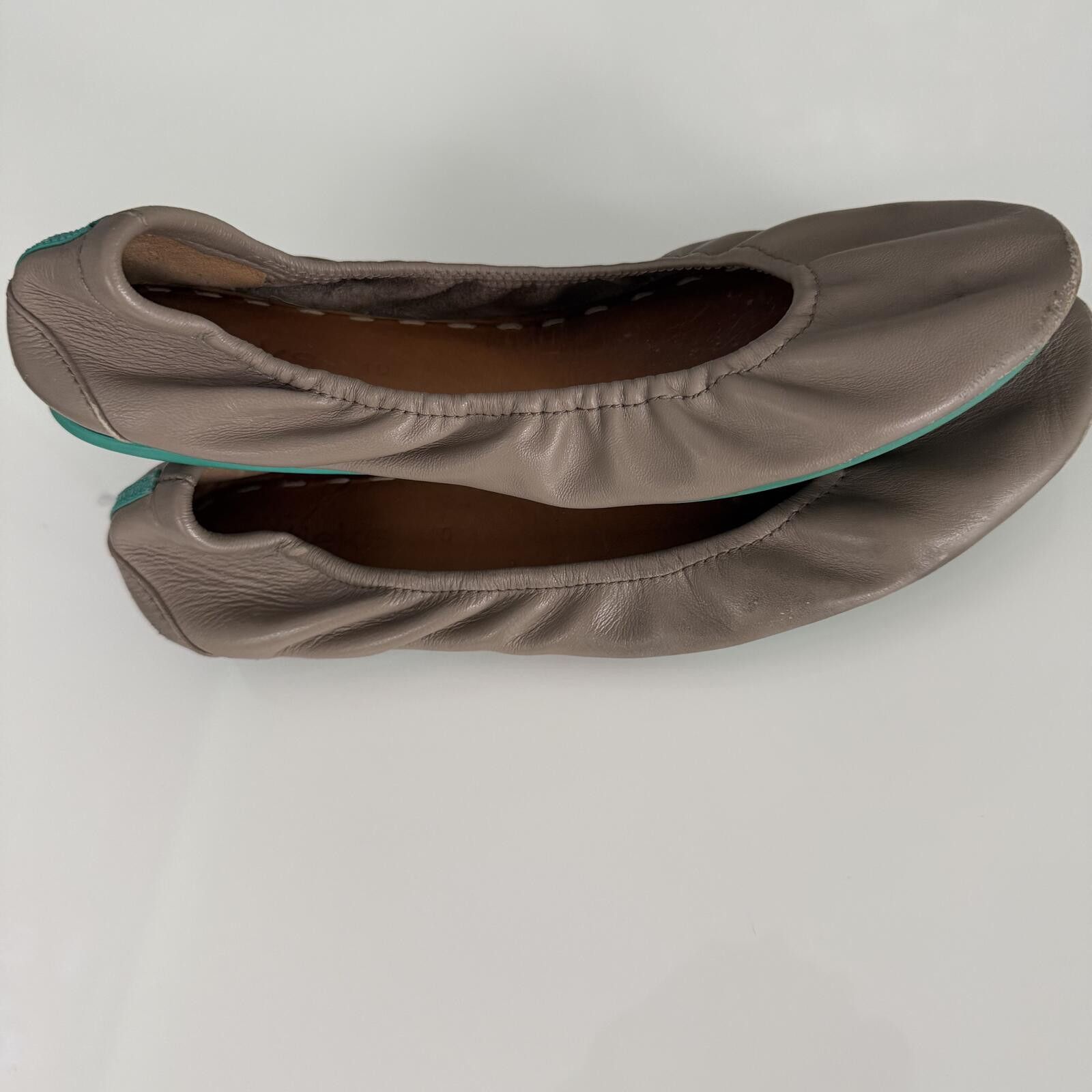 Andrew's Ties Tieks Taupe Leather Ballet Flats Size 10 Size US 10 / IT 40 - 5 Thumbnail