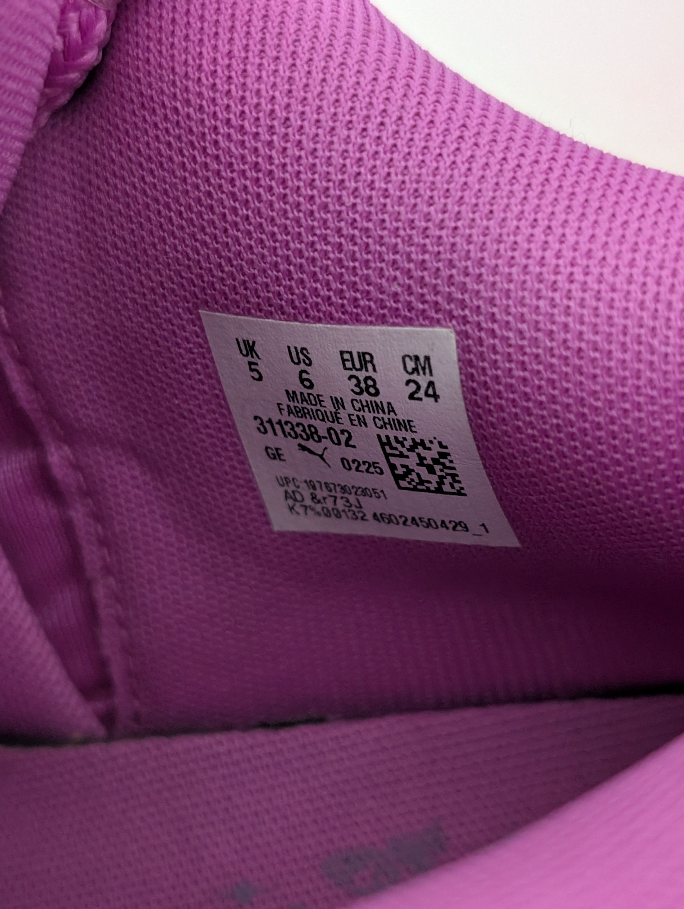 Puma PUMA x LaFrancé Butterfly Amare Pink Canvas Sneakers Size US 6 / IT 36 - 7 Thumbnail