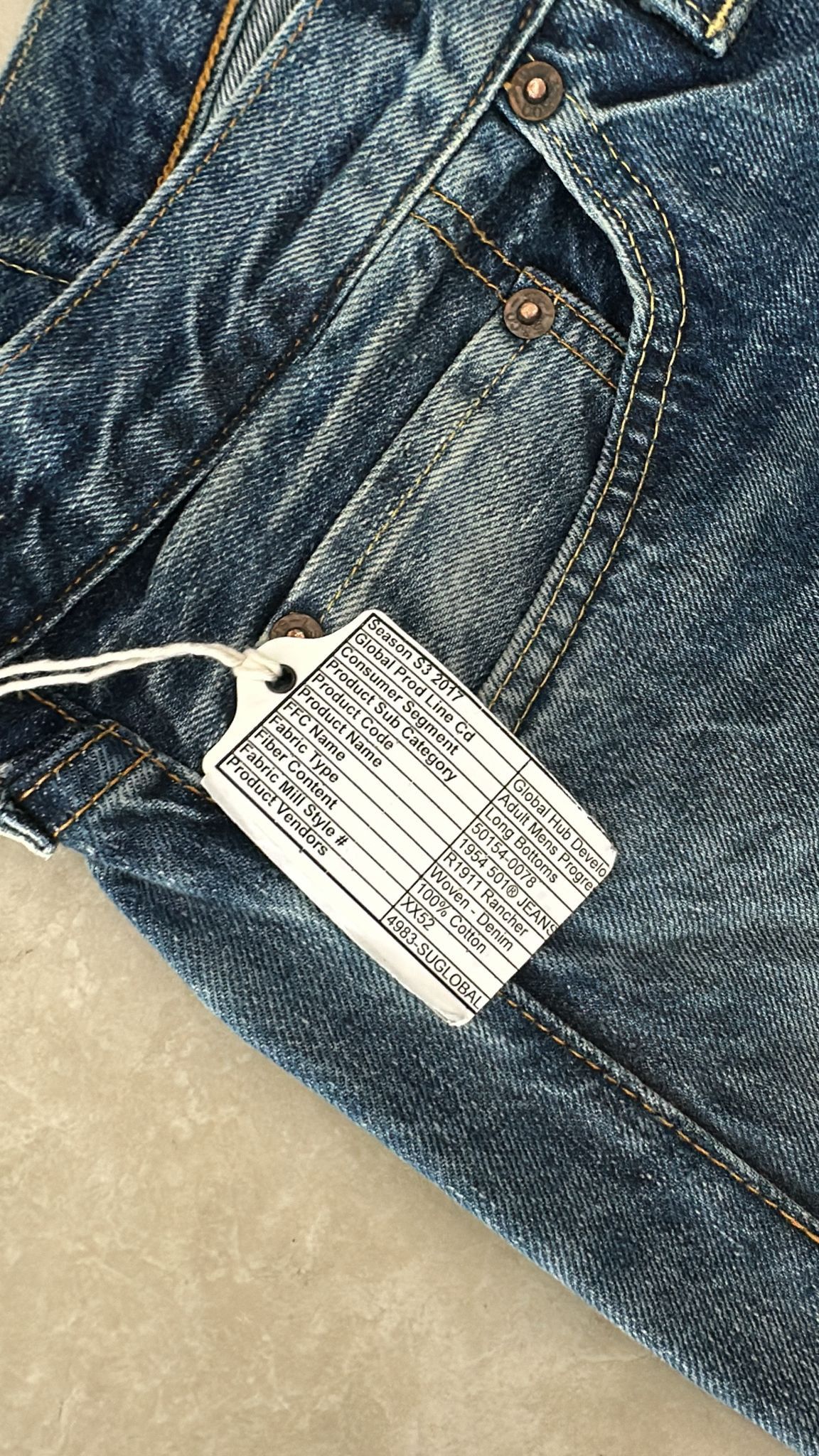 Levi's Vintage Clothing LVC Levi's Vintage Clothing 1954 501XX BigE Selvedge Jeans Size US 32 / EU 48 - 5 Thumbnail