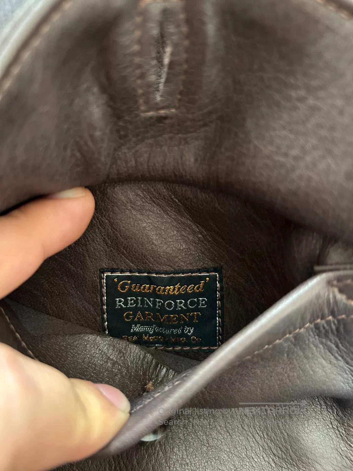 The Real McCoy's real mccoy A2 brown leather jacket. Size US M / EU 48-50 / 2 - 9 Thumbnail