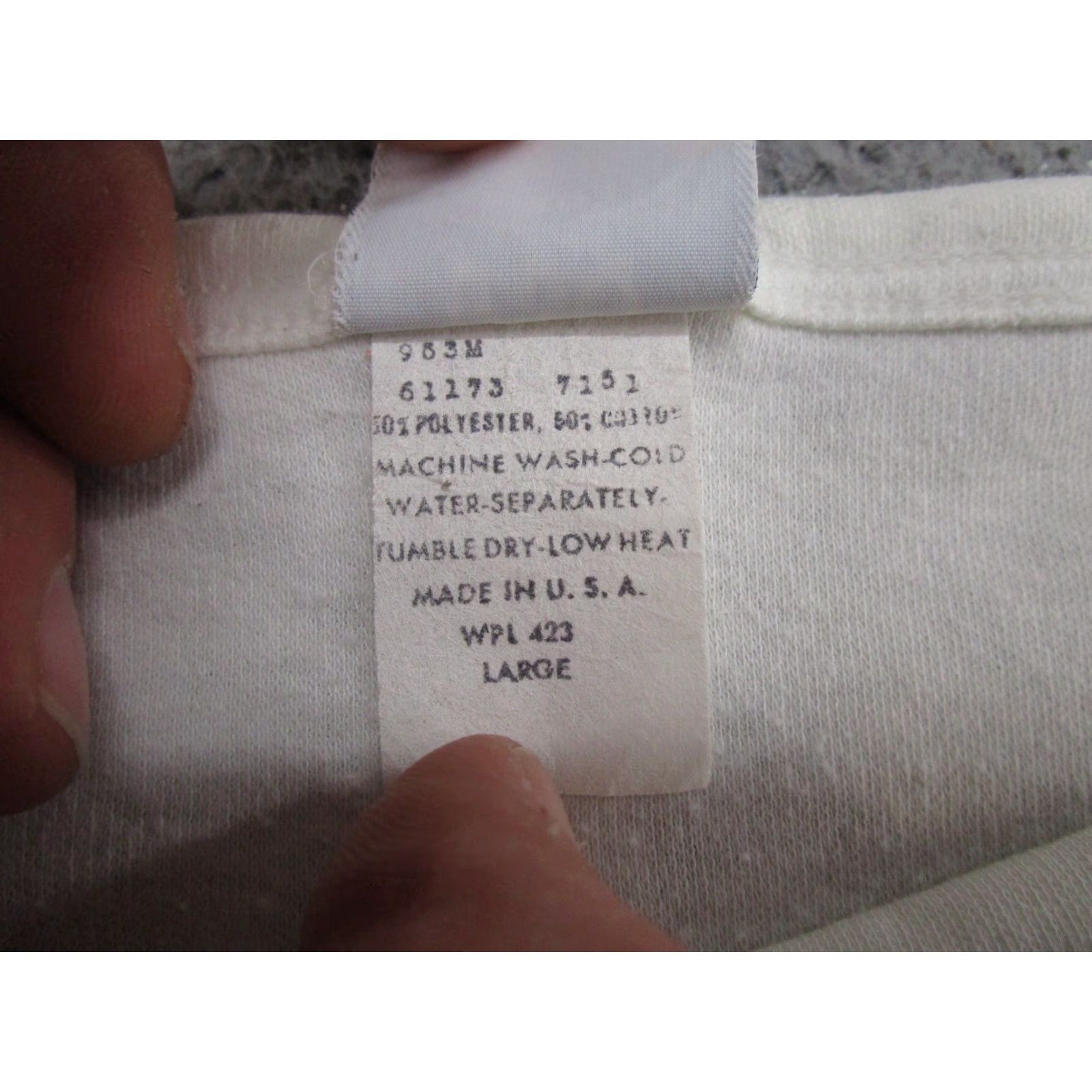 Levi's VINTAGE Levi's USA Olympic Games Short Sleeve Sweatshirt Shirt Mens L White 80s Sports Hooded Pullover Size US L / EU 52-54 / 3 - 3 Thumbnail