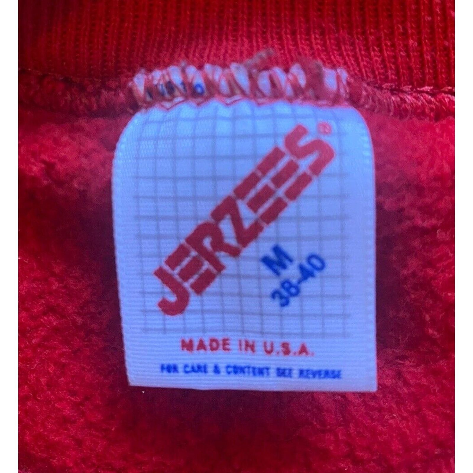 Jerzees VTG USA Christmas Sweatshirt Womens M Bear Sweater Crew Size M / US 6-8 / IT 42-44 - 4 Thumbnail