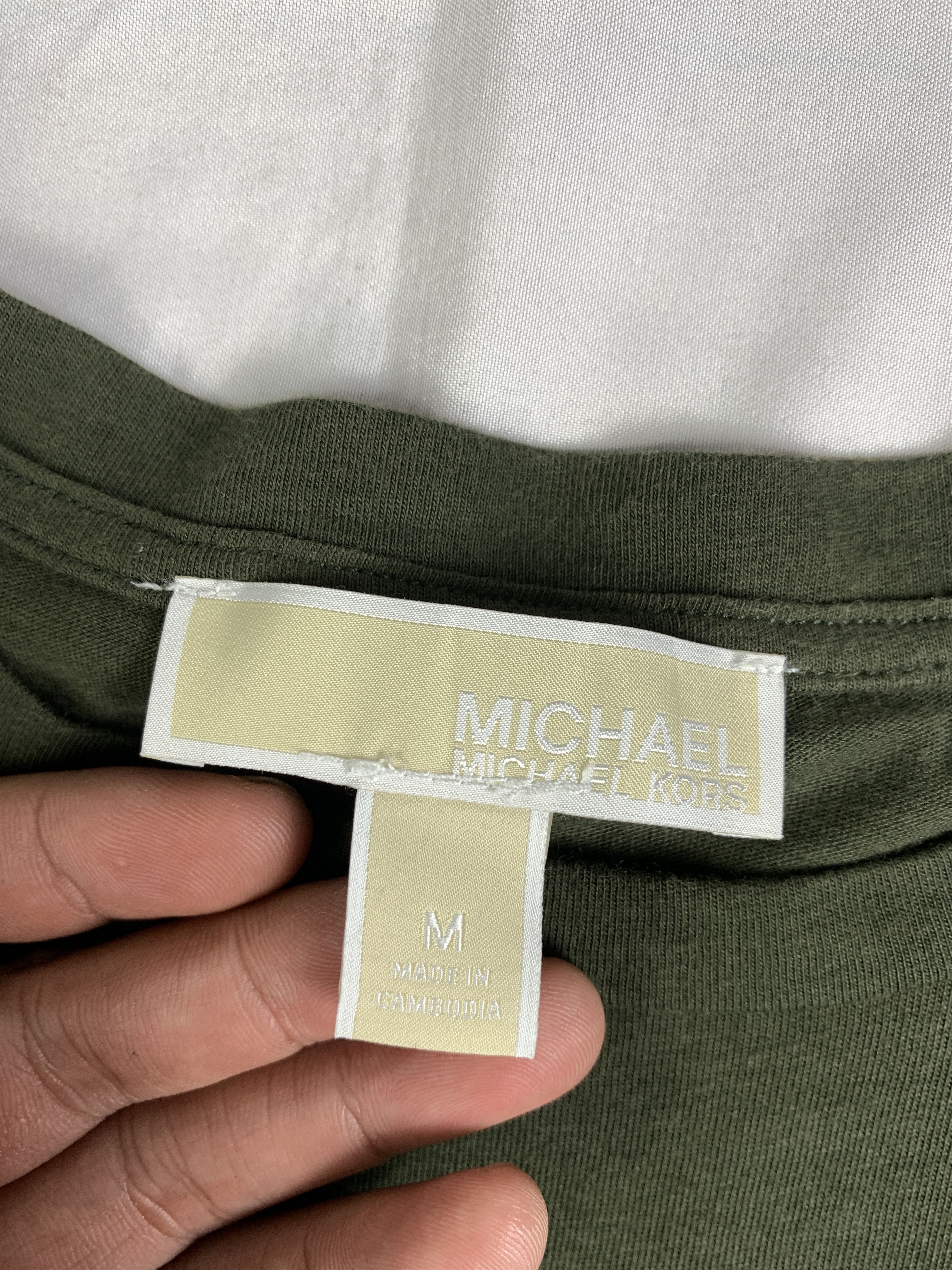 Michael Kors Michael Kors Pine Green Ruffle Sleeve Top (M) Size M / US 6-8 / IT 42-44 - 7 Thumbnail