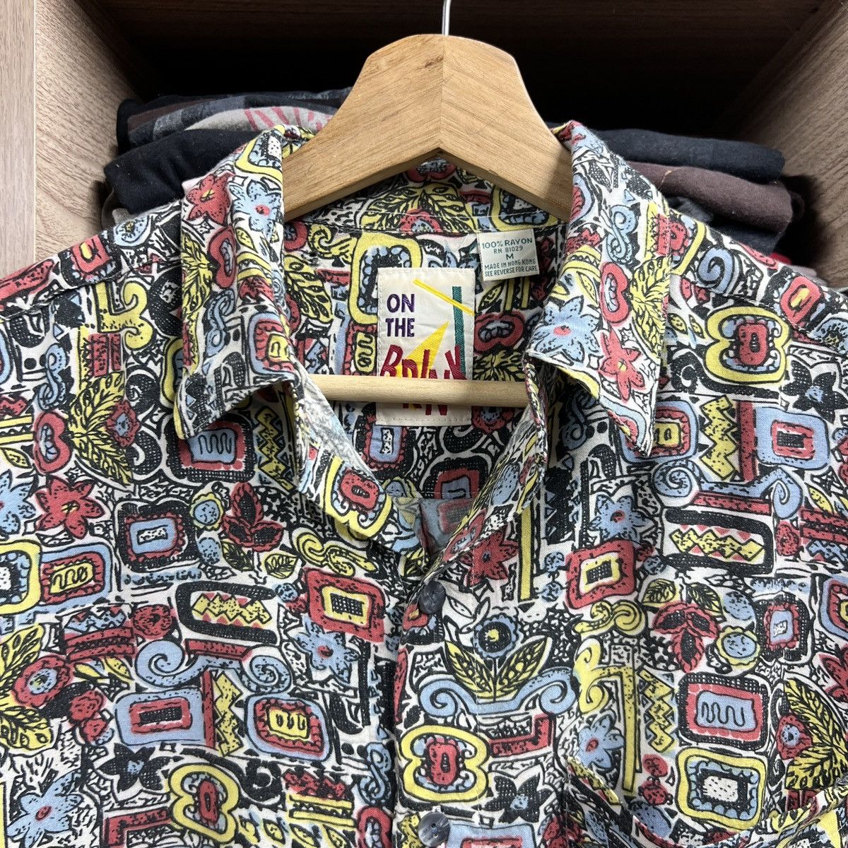 Vintage VTG RAYON BUTTON SHIRT SIZE MEDIUM Size US M / EU 48-50 / 2 - 3 Thumbnail