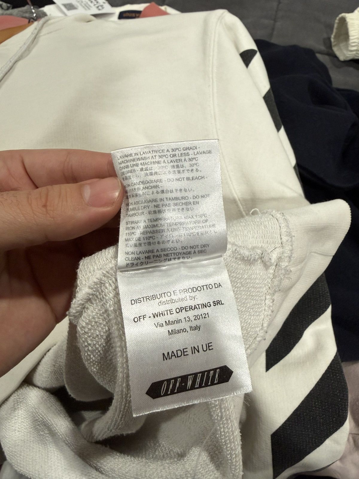 Off-White Off White Blue Collar White Hoodie Size US M / EU 48-50 / 2 - 10 Thumbnail