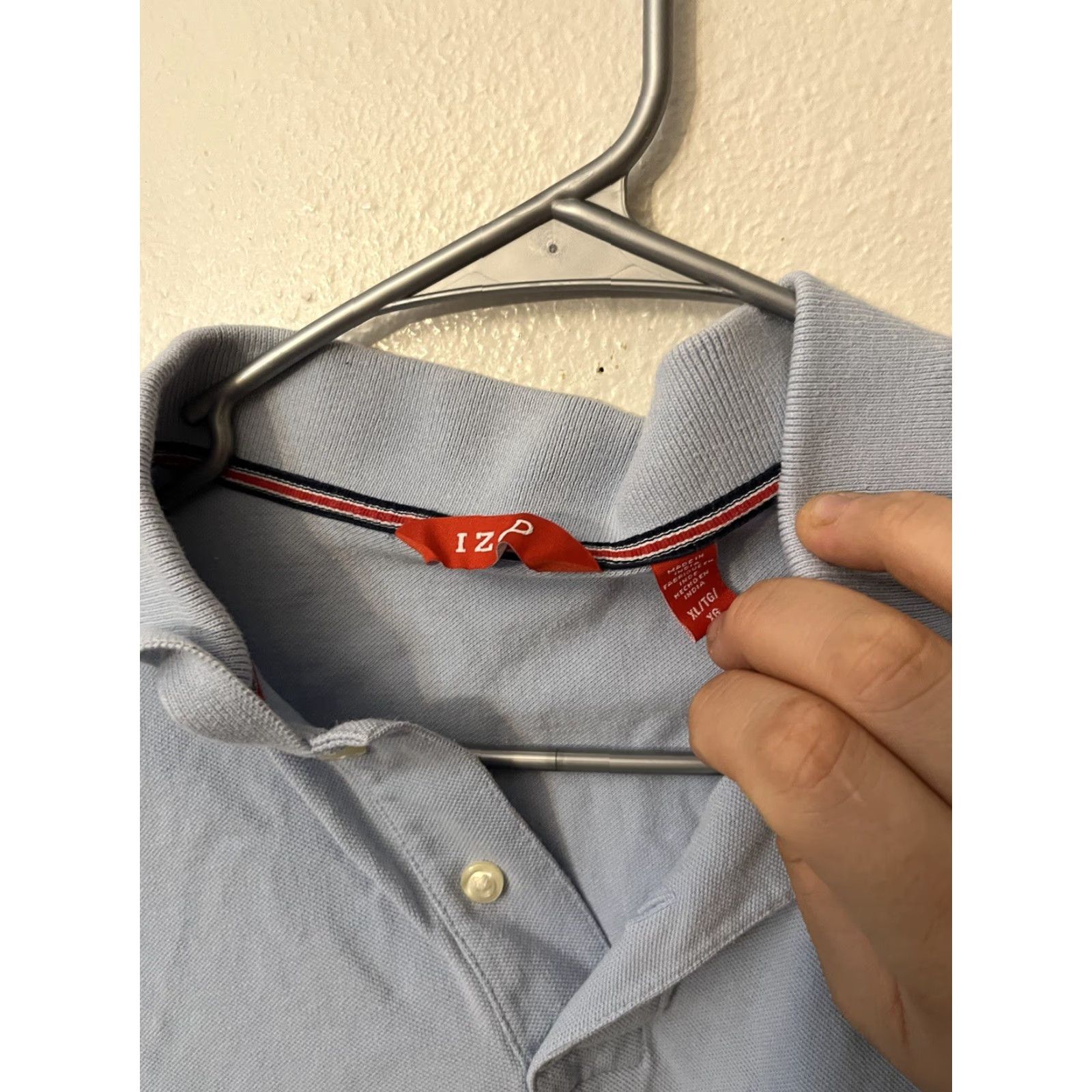 Izod IZOD Advantage Performance Polo Shirt Mens XL Blue Solid Pullover SS Size US XL / EU 56 / 4 - 3 Thumbnail