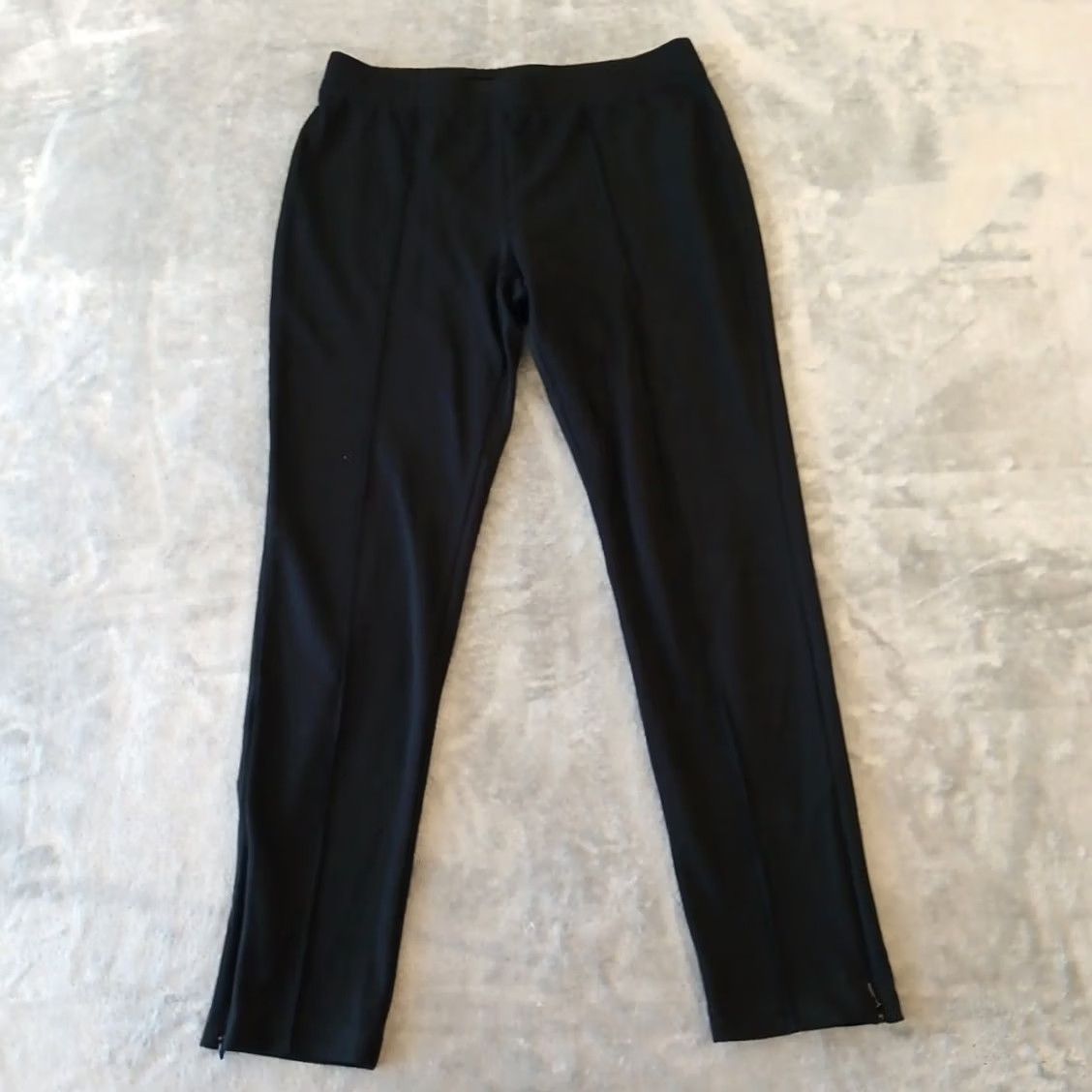 Talbots Talbots Pants Womens Medium Black Skinny Ankle Zip Pull On 30 In 27 In Inseam 30x27 Regular Stretch Elastic Waist Casual Modern Shape Ladies R ight? Size 32" / US 10 / IT 46 - 2 Thumbnail