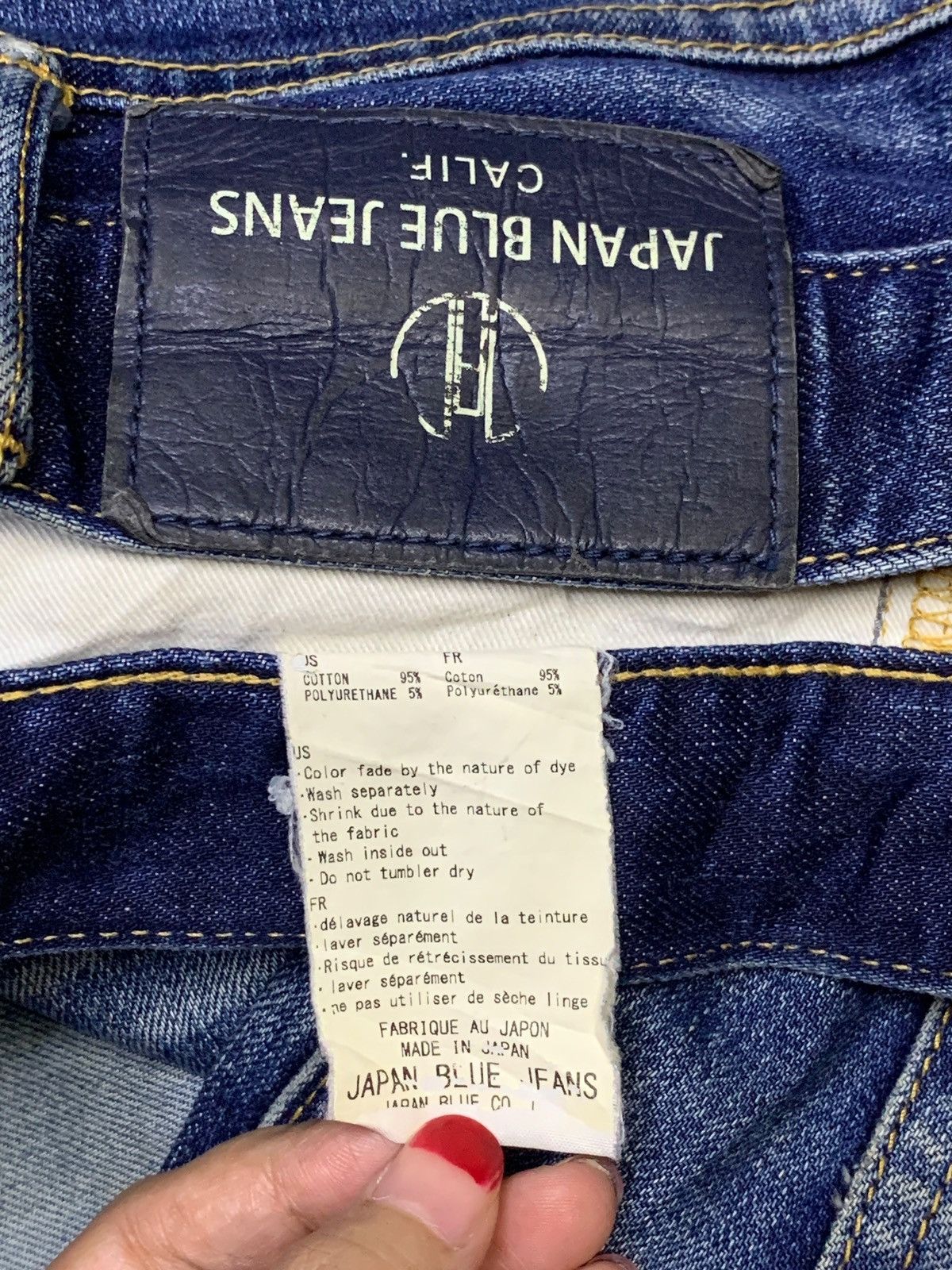 Japan Blue Vintage Japanese Japan Blue Mud Wash Distress Slim Fit Jeans Size US 32 / EU 48 - 11 Thumbnail