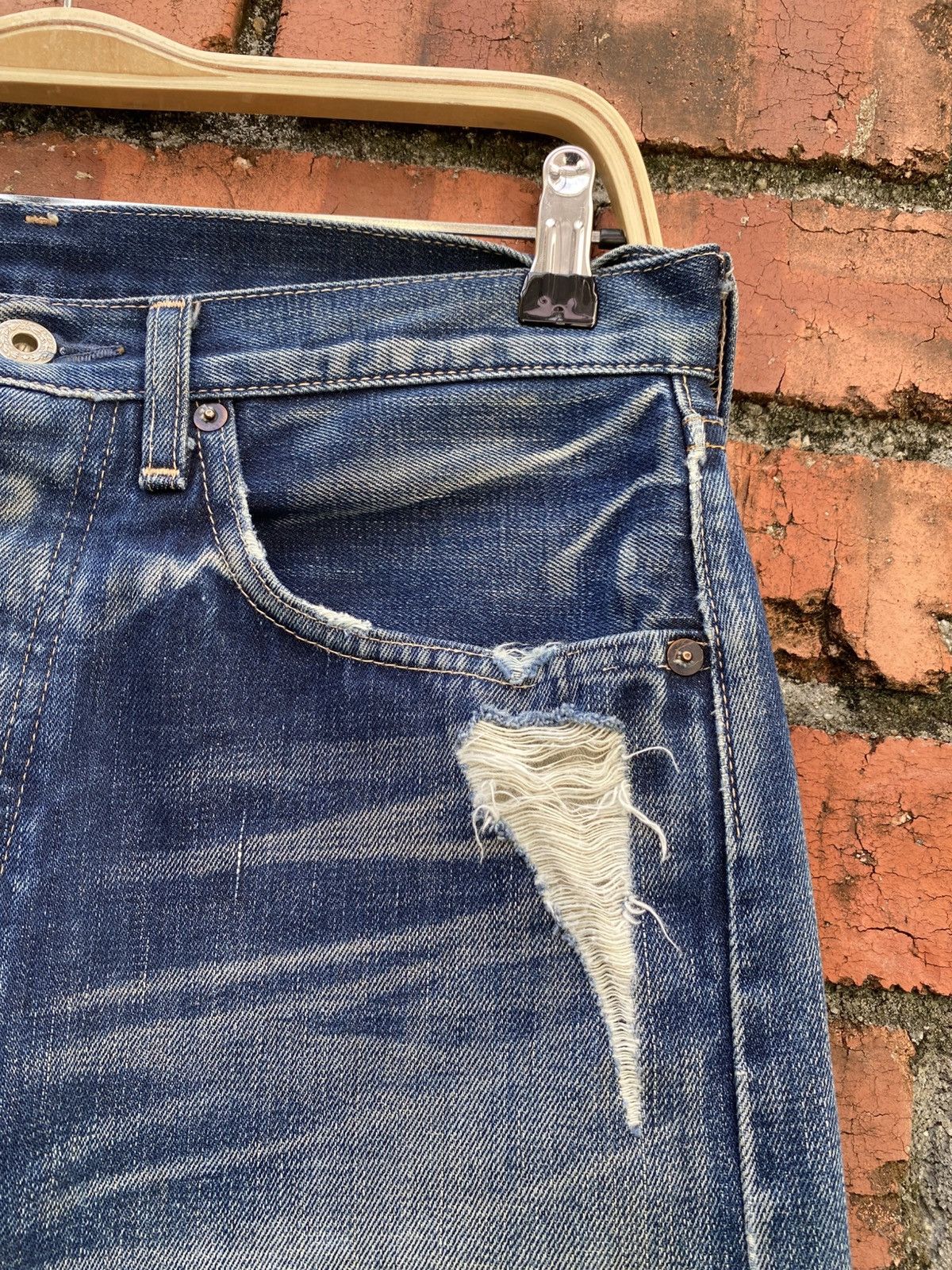 Levi's Vintage Clothing W32x31 Vintage levi's 501 redline big E distressed Size US 32 / EU 48 - 5 Thumbnail