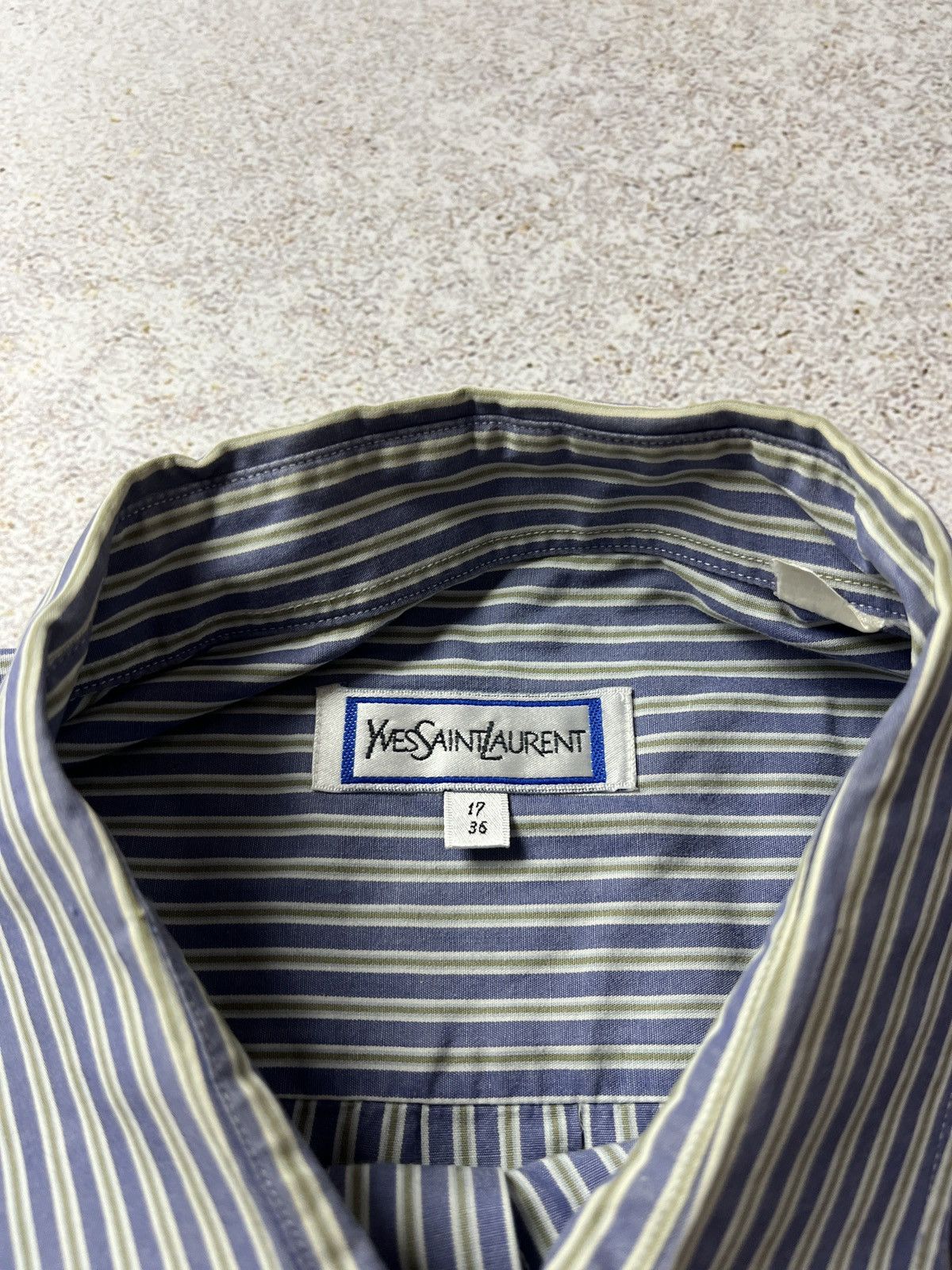 Yves Saint Laurent Yves Saint Laurent YSL vintage striped shirt Size US XL / EU 56 / 4 - 7 Thumbnail