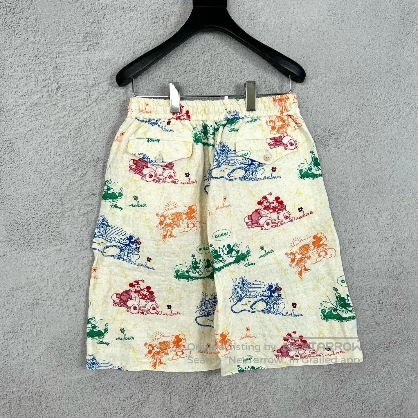 Gucci Guicci Disney-patterned full-print straight-leg casual sho Size US 30 / EU 46 - 2 Thumbnail