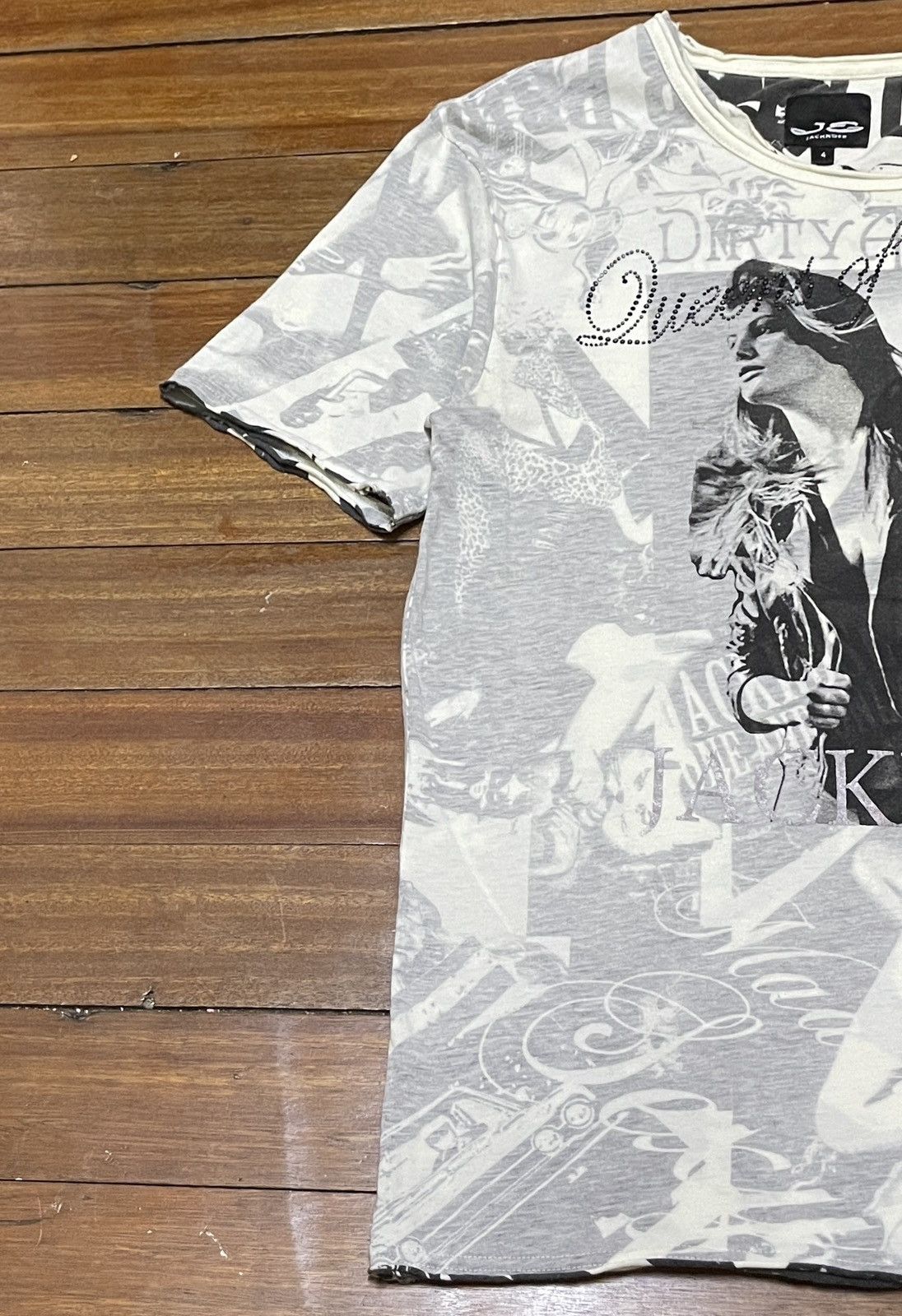 Japanese Brand Rare Vintage Japanese Brand Jackrose Fullprint T-shirt 2000s Size US S / EU 44-46 / 1 - 5 Thumbnail