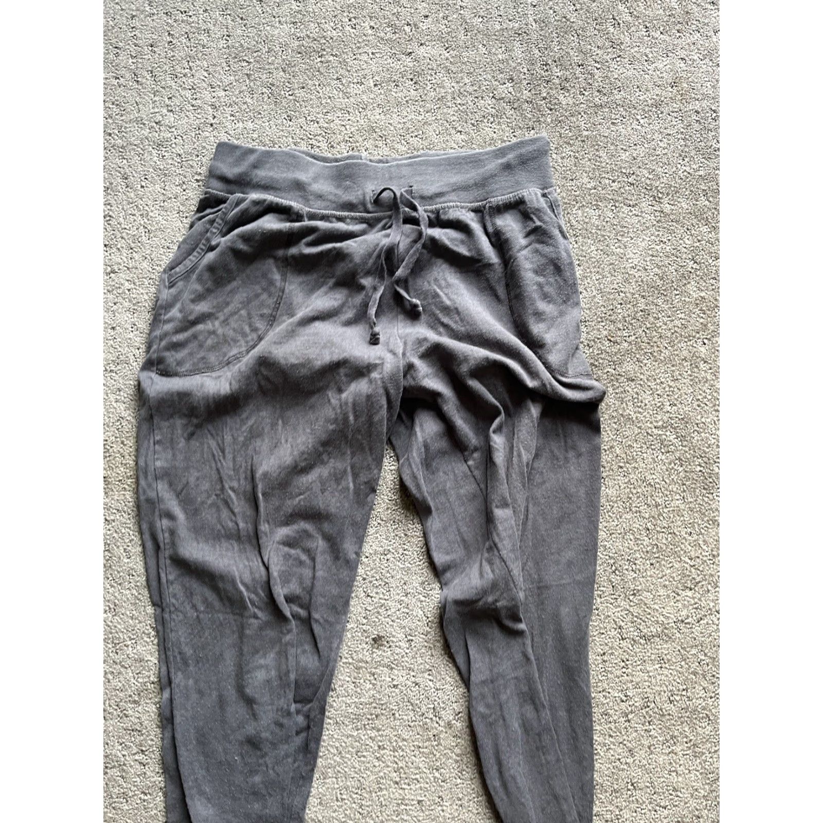 Reebok REEBOK Fleece Jogger Sweatpants with Pockets Women Medium Gray Activewear Tapered Size 32" / US 10 / IT 46 - 4 Thumbnail