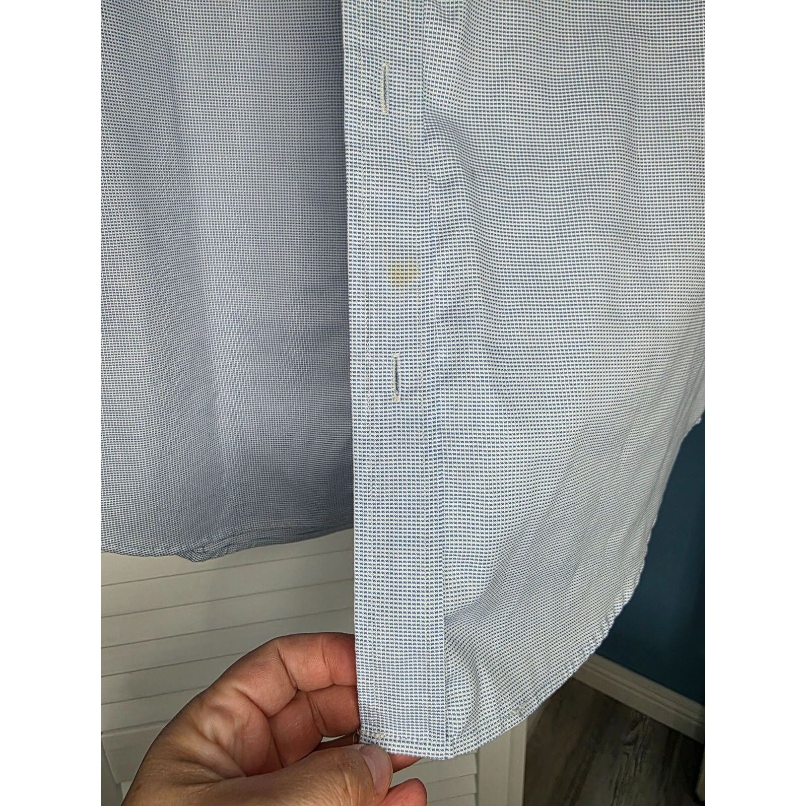Banana Republic Banana Republic Shirt Mens Large L Blue Plaid Button Down Size US L / EU 52-54 / 3 - 8 Thumbnail