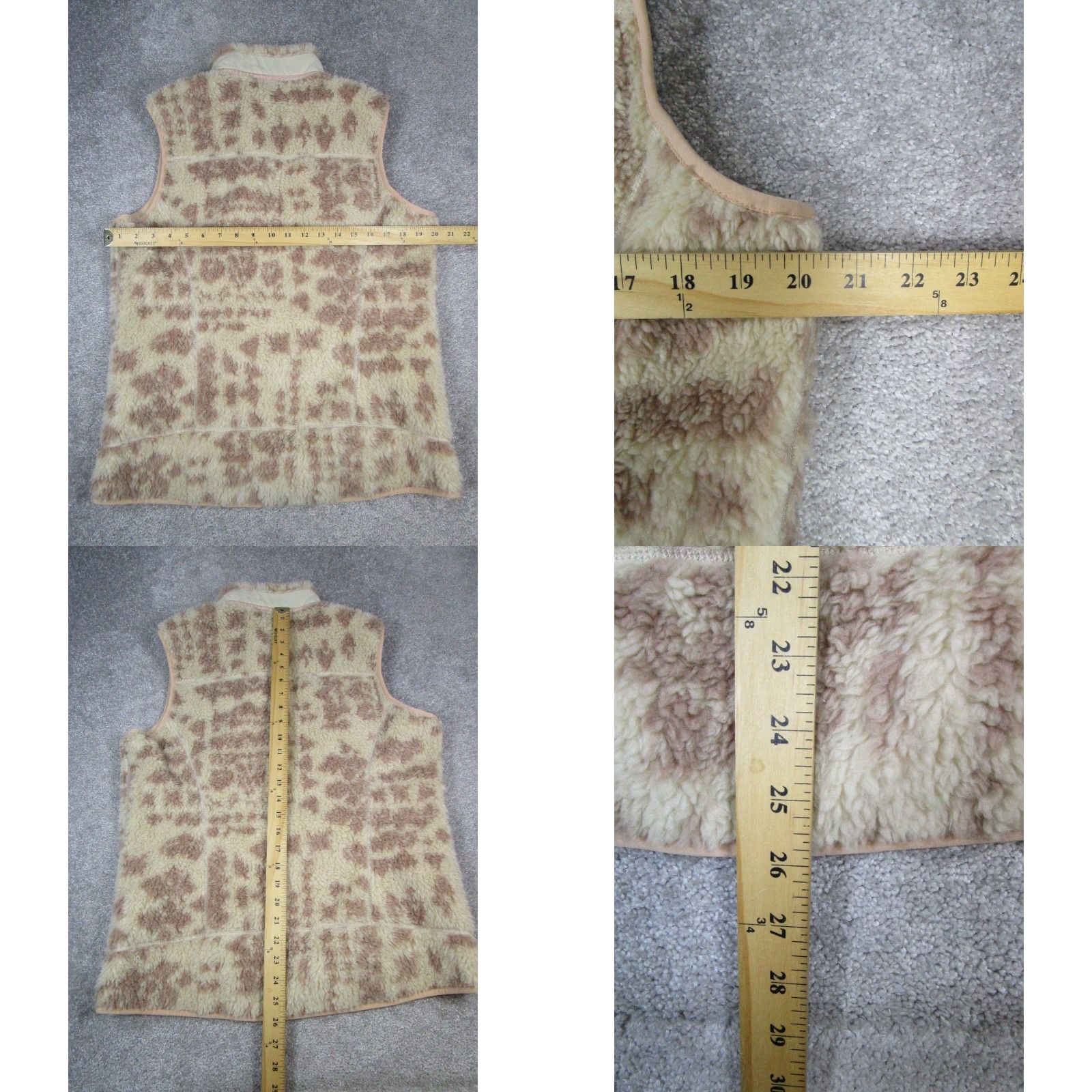 Patagonia Patagonia Vest Womens Large Brown Aztec Cheetah Print Pattern Retro Classic Full Zip Vest Size L / US 10 / IT 46 - 8 Thumbnail